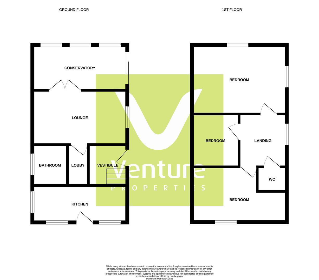 41, Oliver Crescent, Chester Le Street floorplan