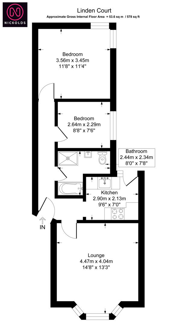 22 Linden Court, London Road, Leigh-On-Sea floorplan