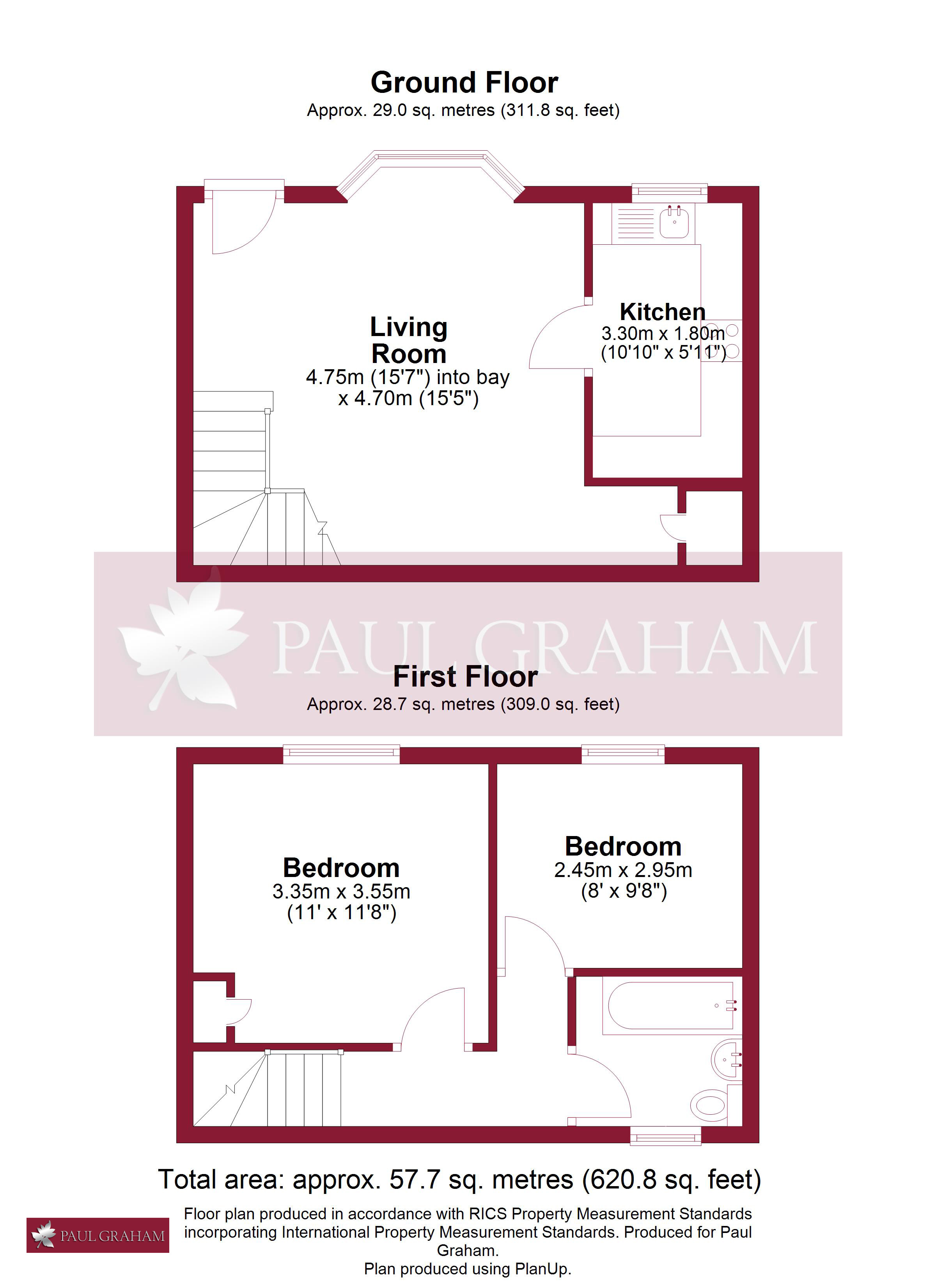 1, Woodcote Mews, Wallington floorplan