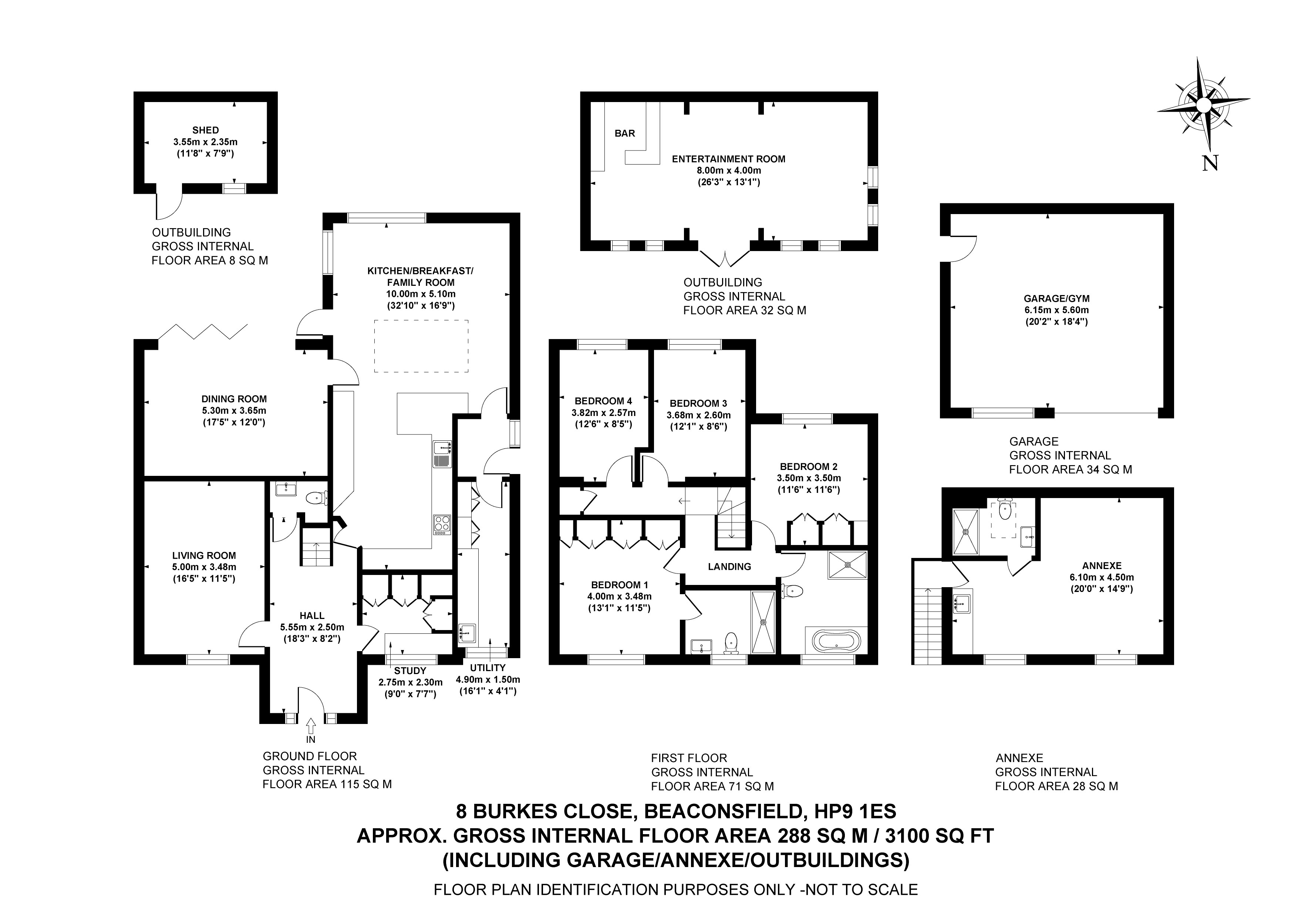 8, Burkes Close, Buckinghamshire floorplan