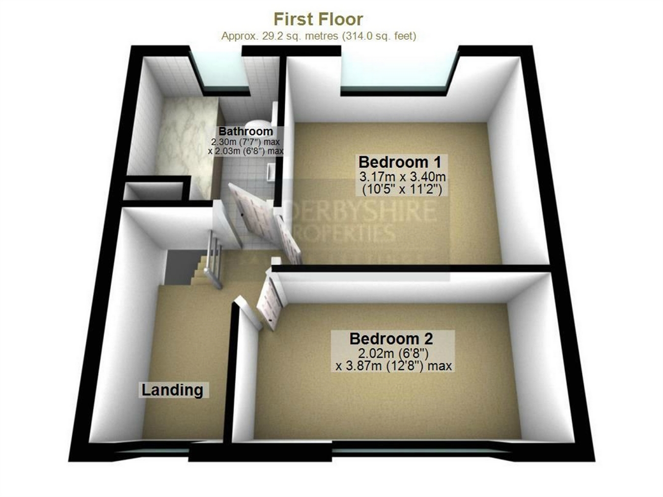 Derby Road, Swanwick, Alfreton, Derbyshire DE55, 2 bedroom end terrace house for sale 54387758