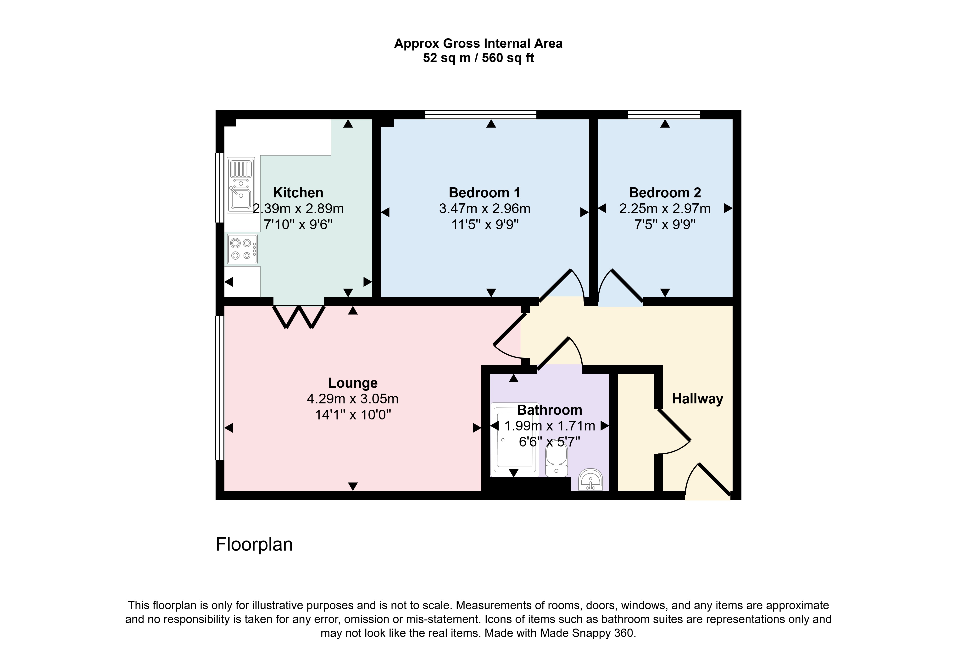 14 Reynard Court, 100-102, Parkstone Road, Poole floorplan