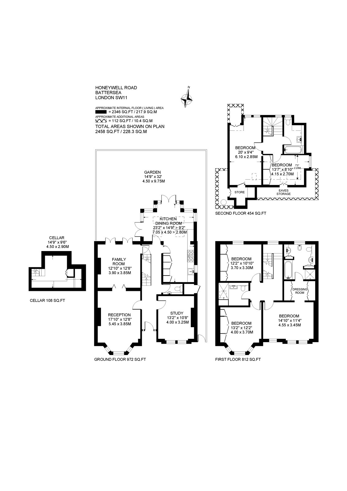 2, Honeywell Road, London floorplan