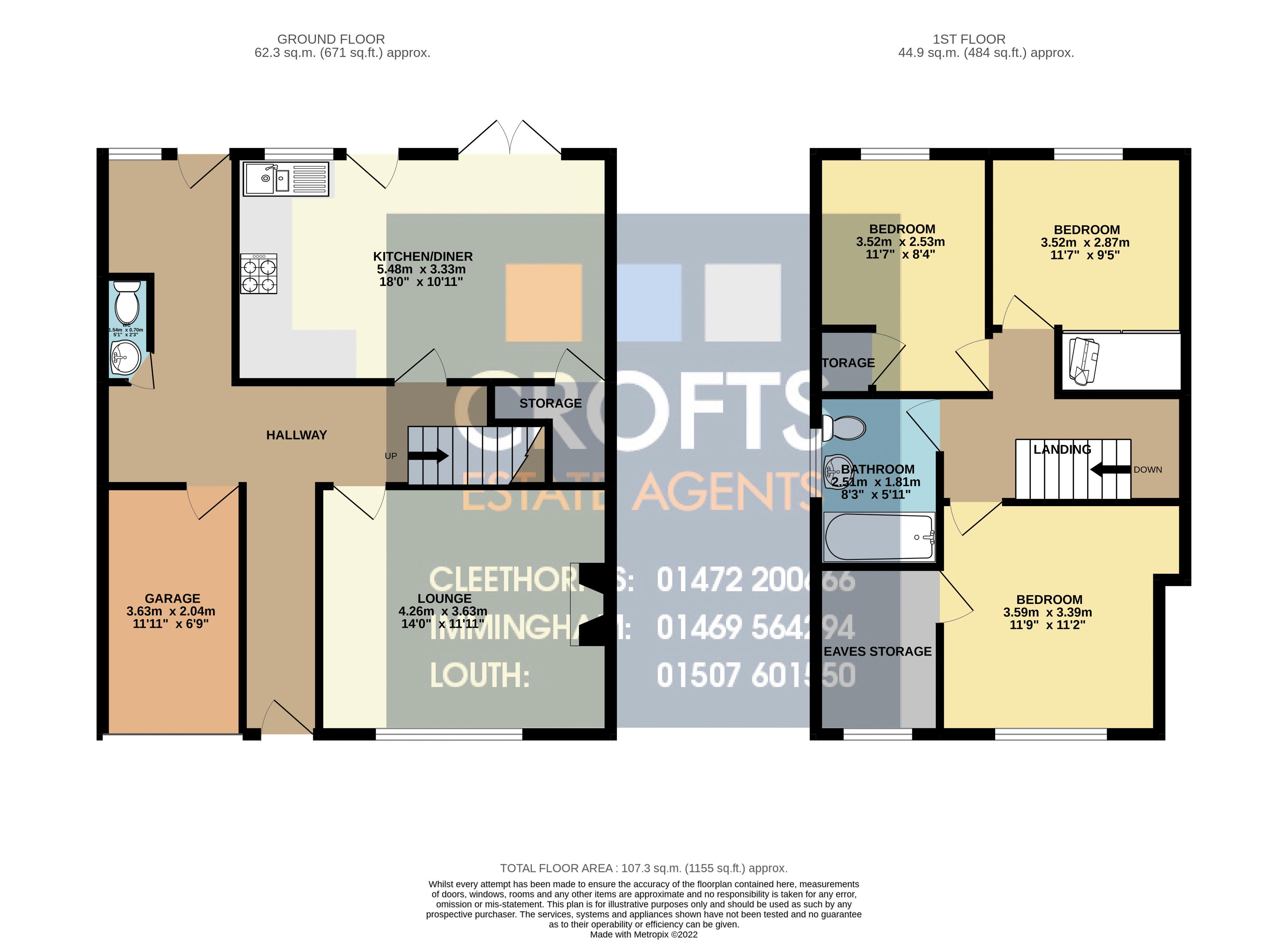 Karen Avenue, Keelby, Grimsby DN41, 3 bedroom semidetached bungalow to