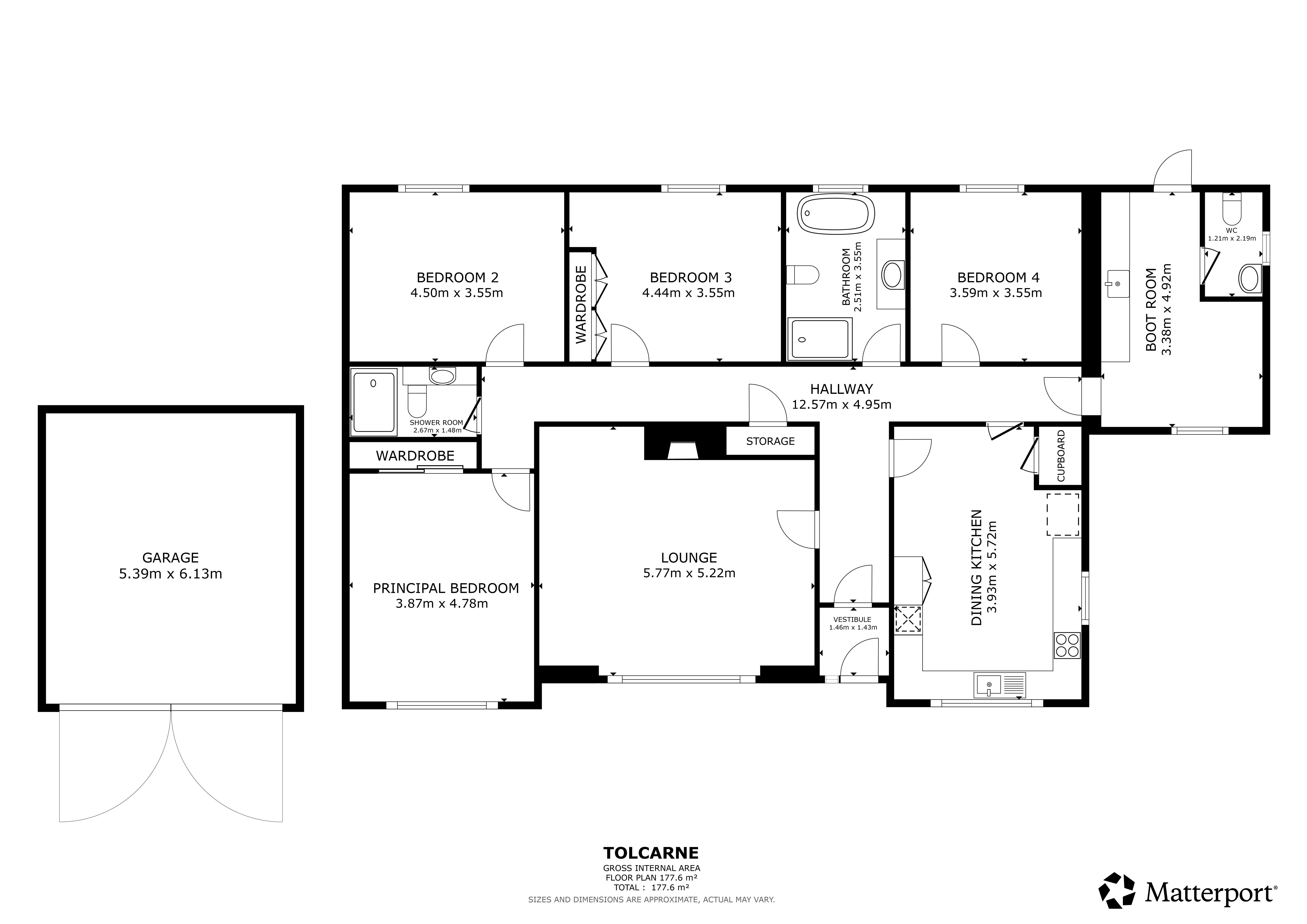 Tolcarne, Banchory floorplan