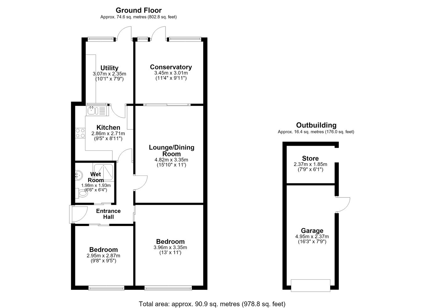 25, Buttermere Close, Folkestone floorplan