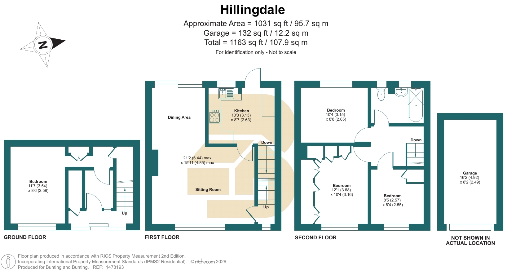 61, Hillingdale, Westerham floorplan