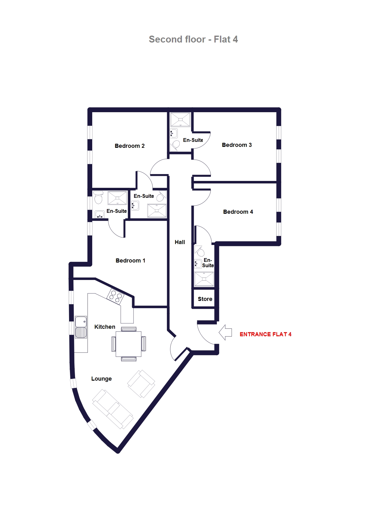 4 Bedrooms Flat to rent in Boundary Lodge, Boundary Lane, Manchester M15