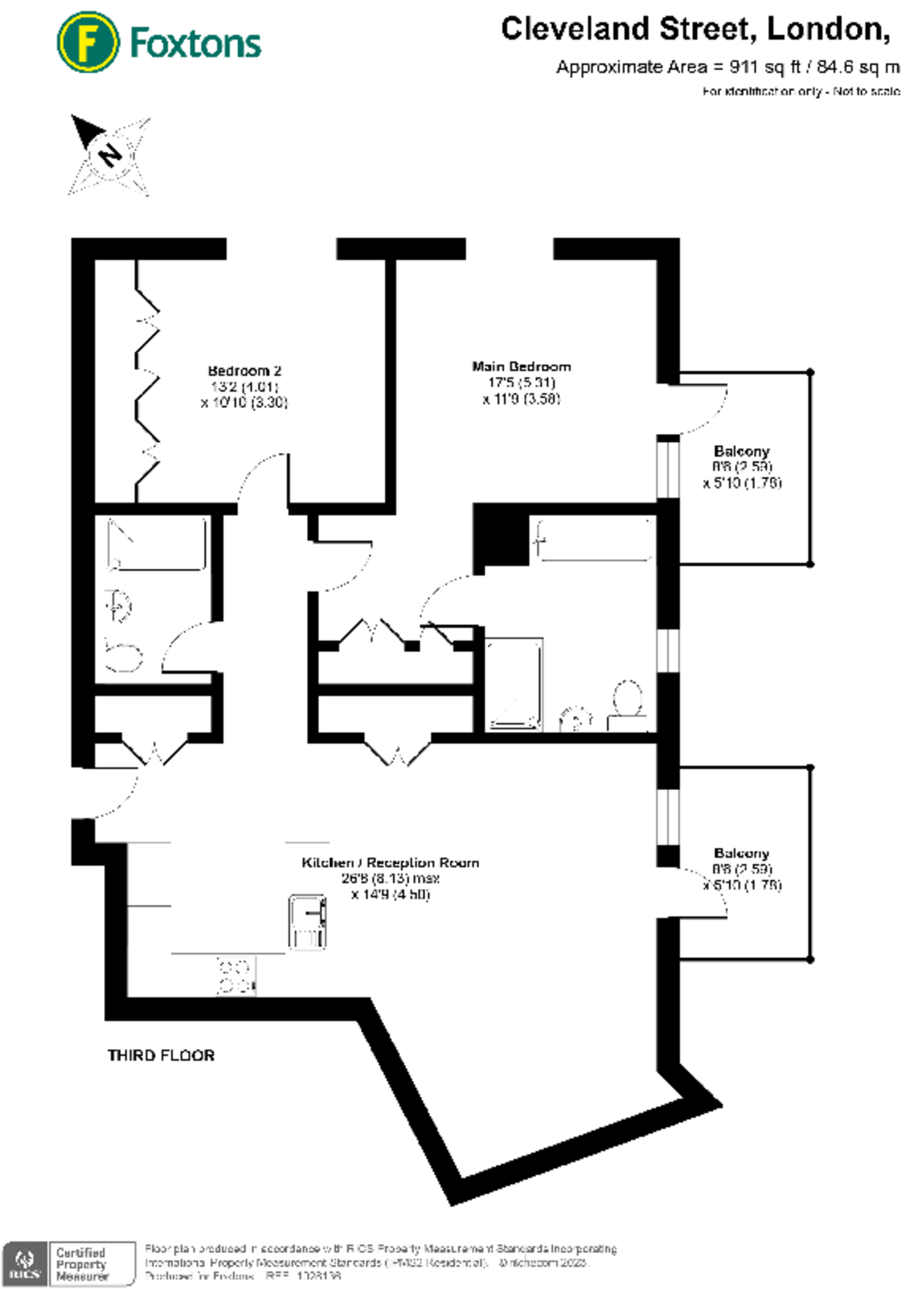 Cleveland Street, Fitzrovia floorplan