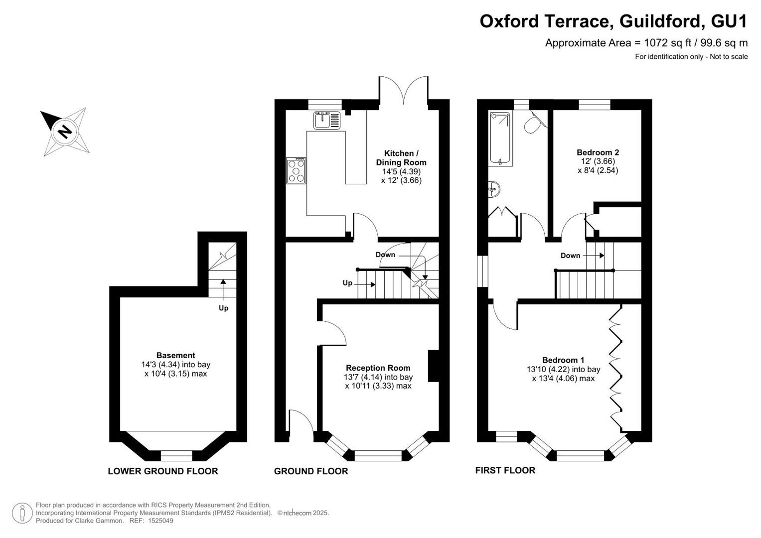 1, Oxford Terrace, Guildford floorplan