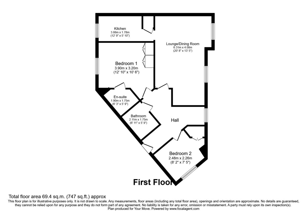 Denning Mead, Andover SP10, 2 bedroom flat for sale 58386468