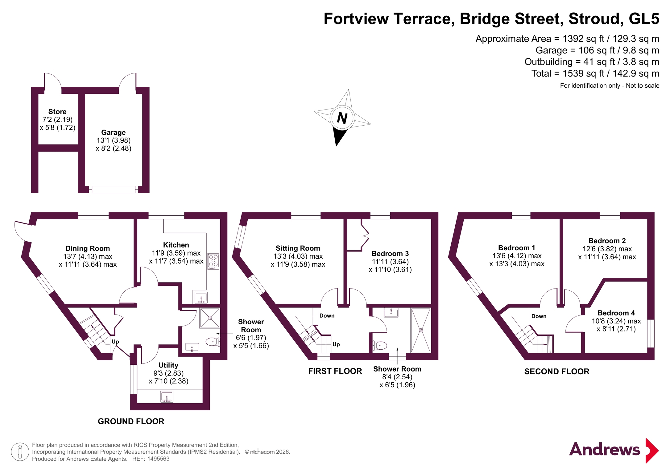 1 Fortview Terrace,, Bridge Street, Gloucestershire floorplan