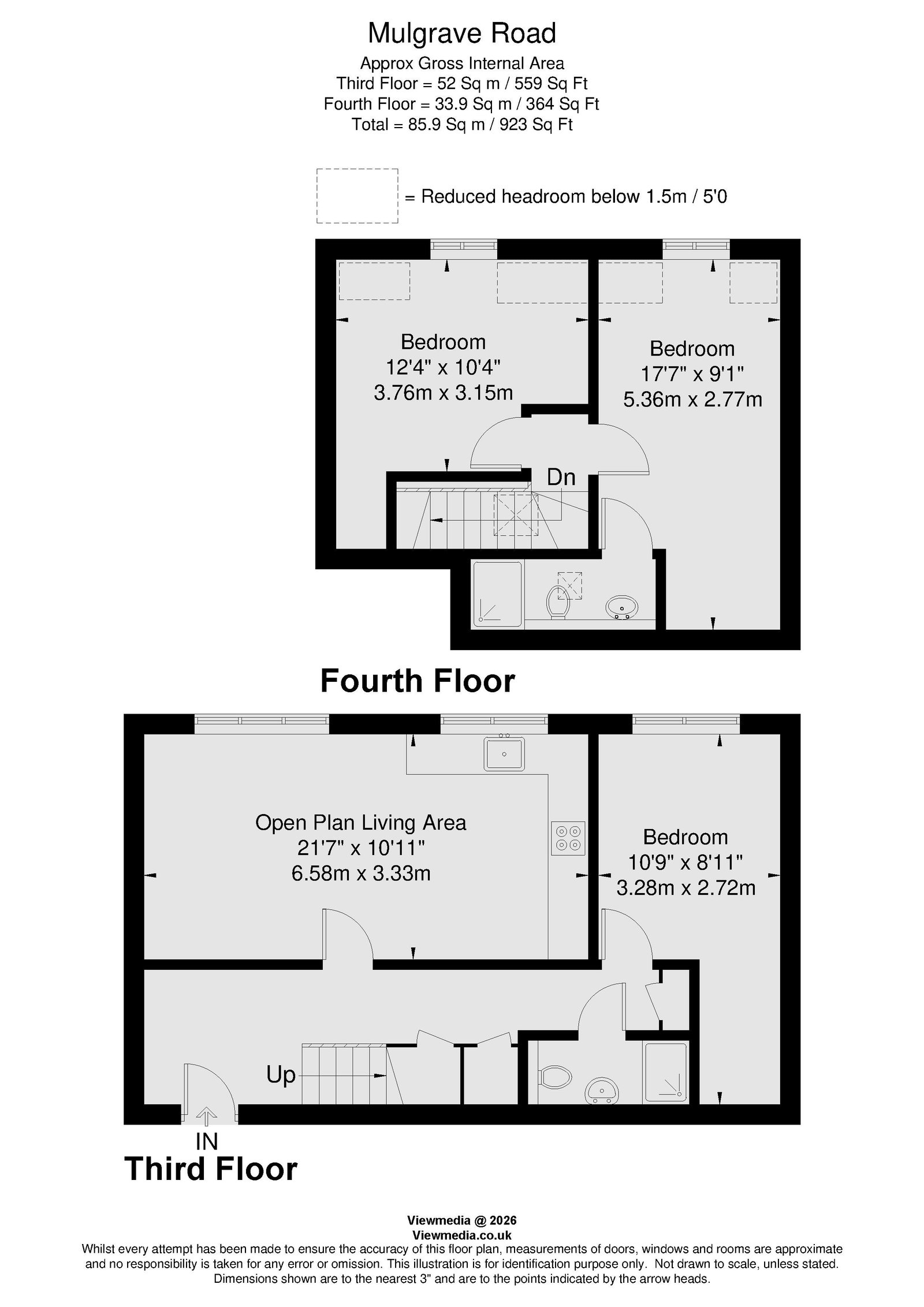 34,Flat 21, Mulgrave Road, South Sutton floorplan