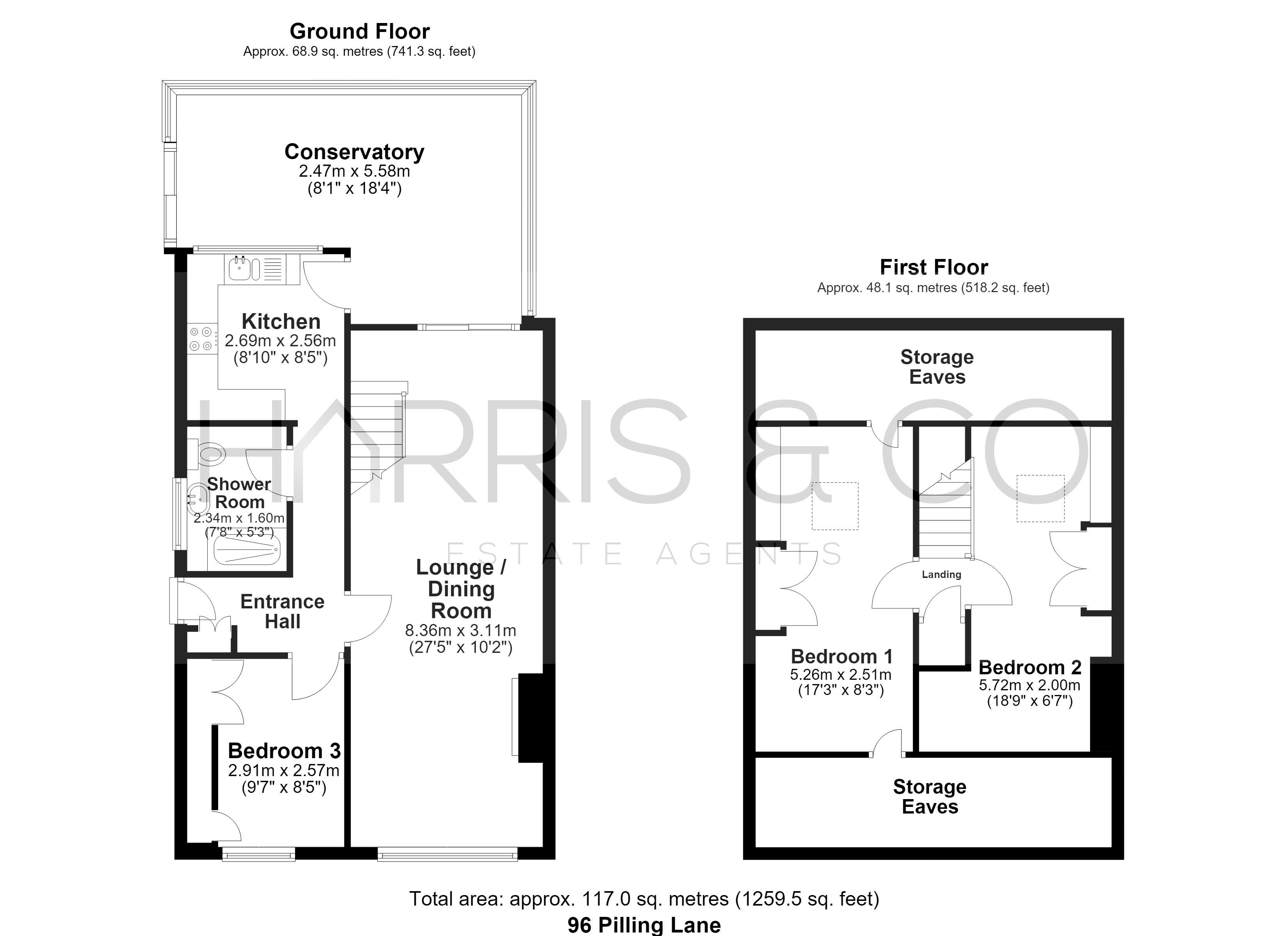 96, Pilling Lane, Poulton-le-Fylde floorplan