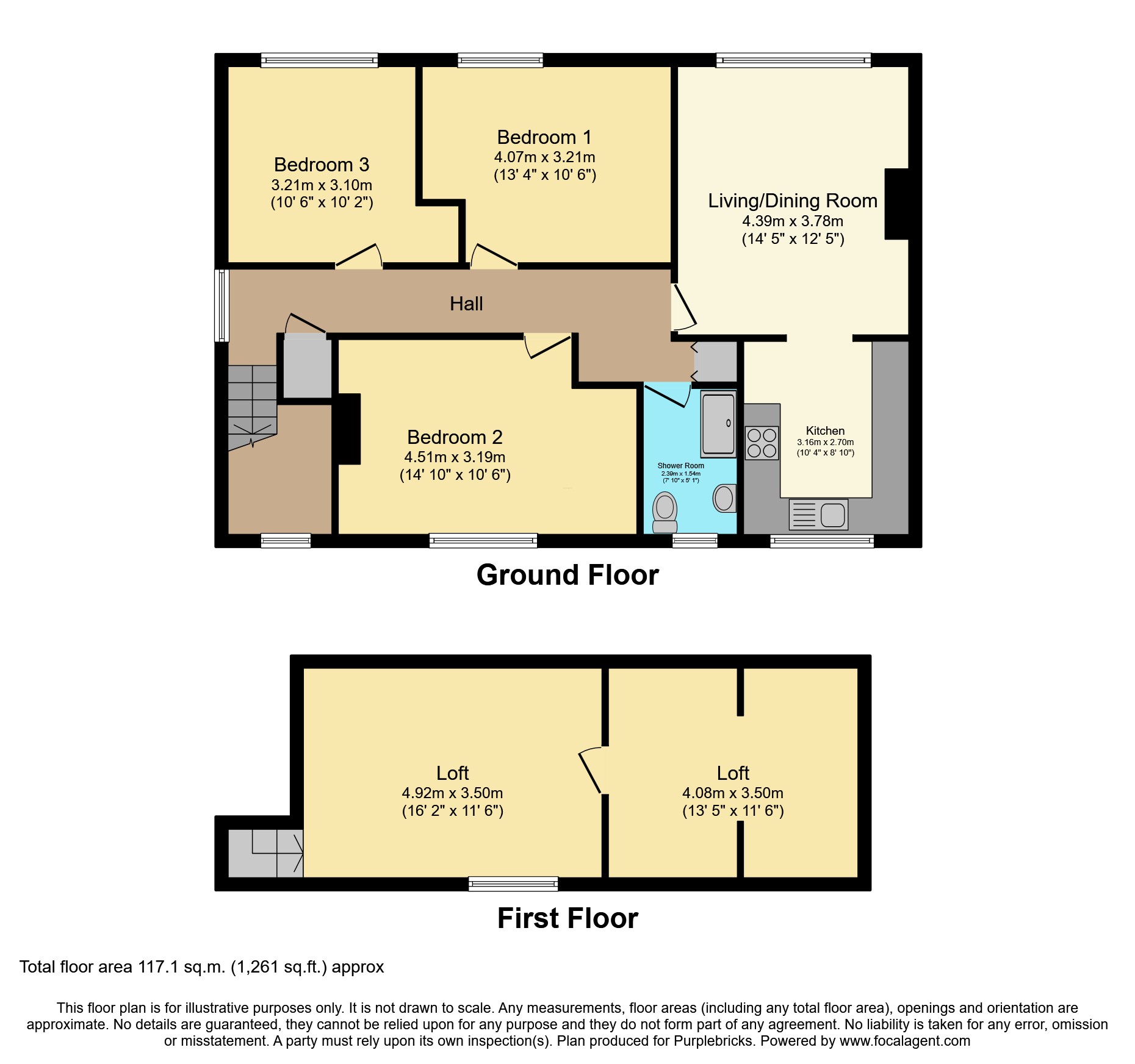 80, Berneray Street, Glasgow floorplan