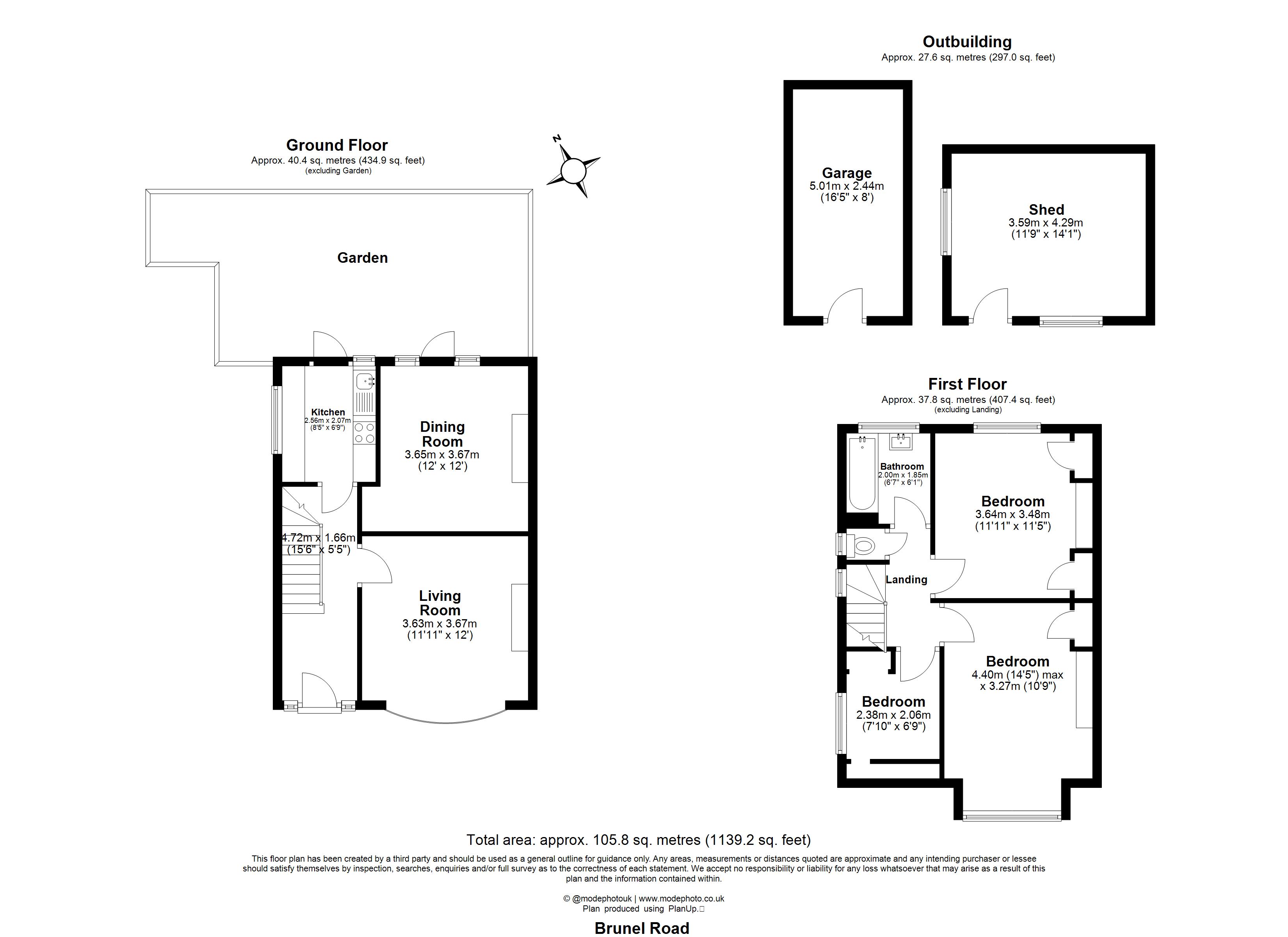 12, Brunel Road, Woodford Green floorplan