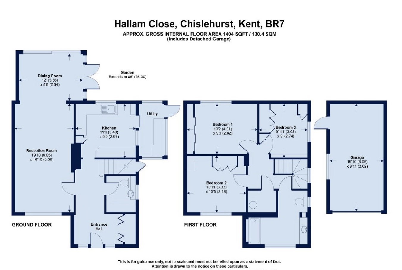 3 Bedrooms Semi-detached house for sale in Hallam Close, Chislehurst, Kent BR7