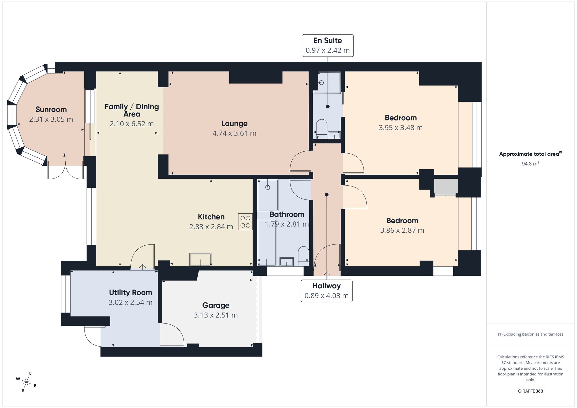 36 The Rowans, Gateshead floorplan