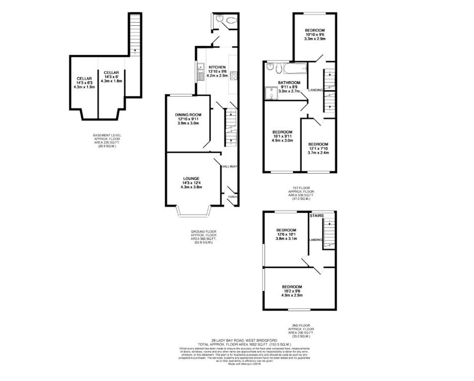 29, Lady Bay Road, Nottingham floorplan