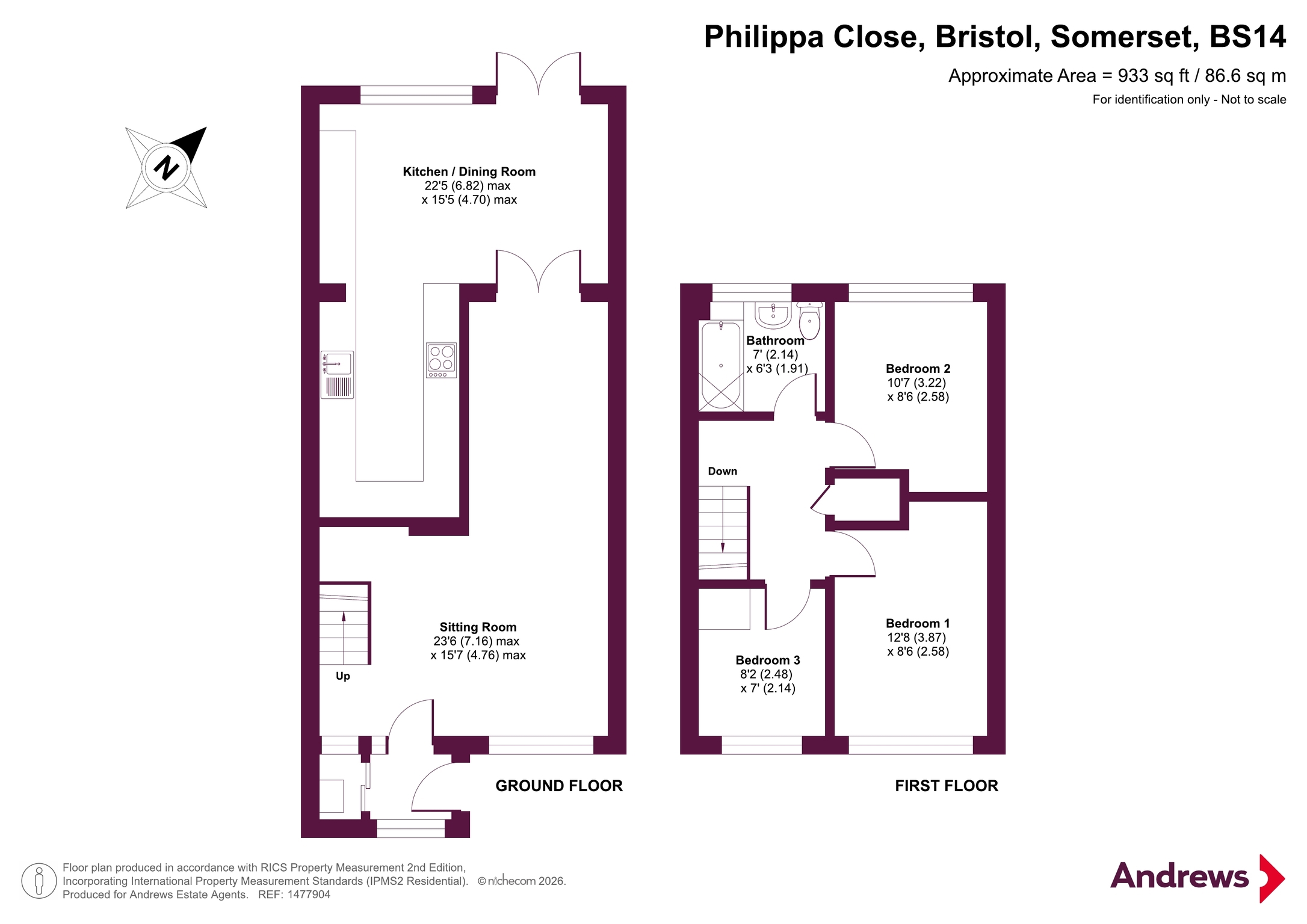 24, Philippa Close, Somerset floorplan