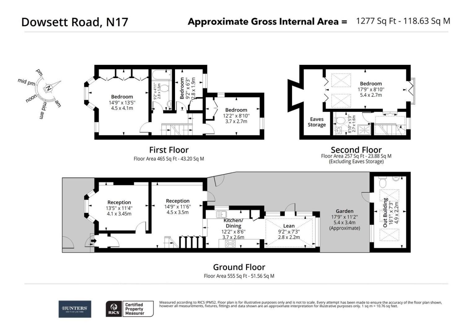 143, Dowsett Road, London floorplan