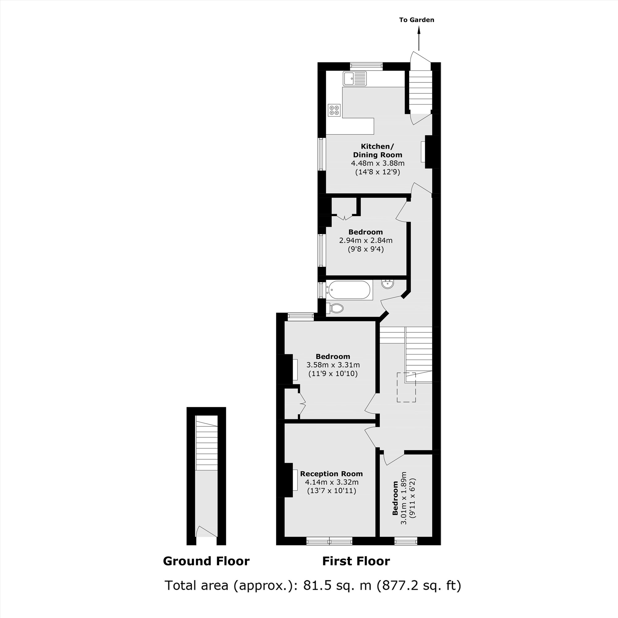 126A, Morden Road, London floorplan