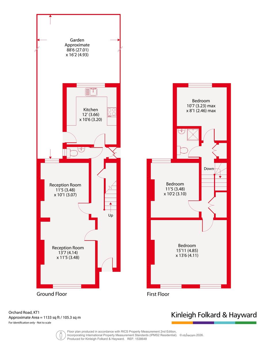 Orchard Road, Kingston upon Thames floorplan