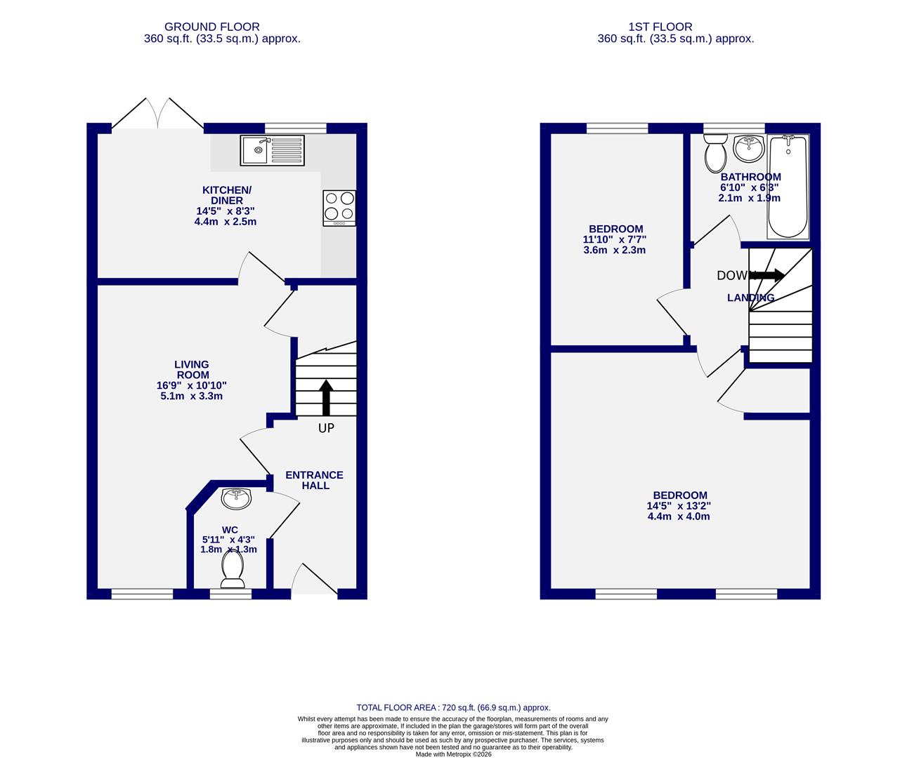 8, Cowdale Close, York floorplan