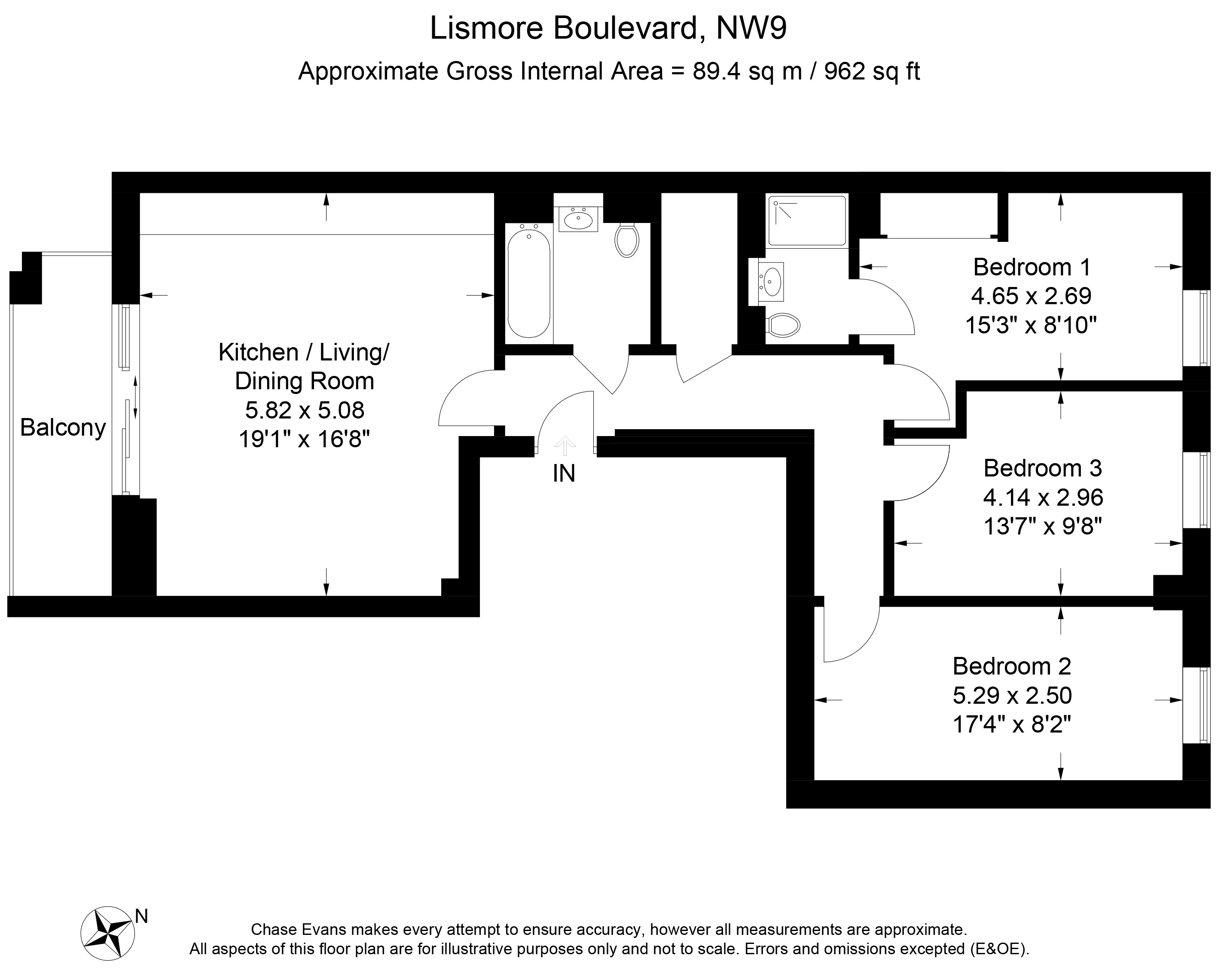 3 Bedrooms Flat to rent in Reverence House, Colindale Gardens, Colindale NW9
