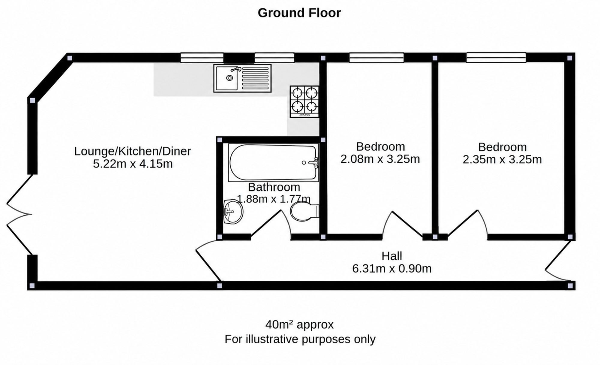 Flat 2, Abi Clay Court, Bristol floorplan