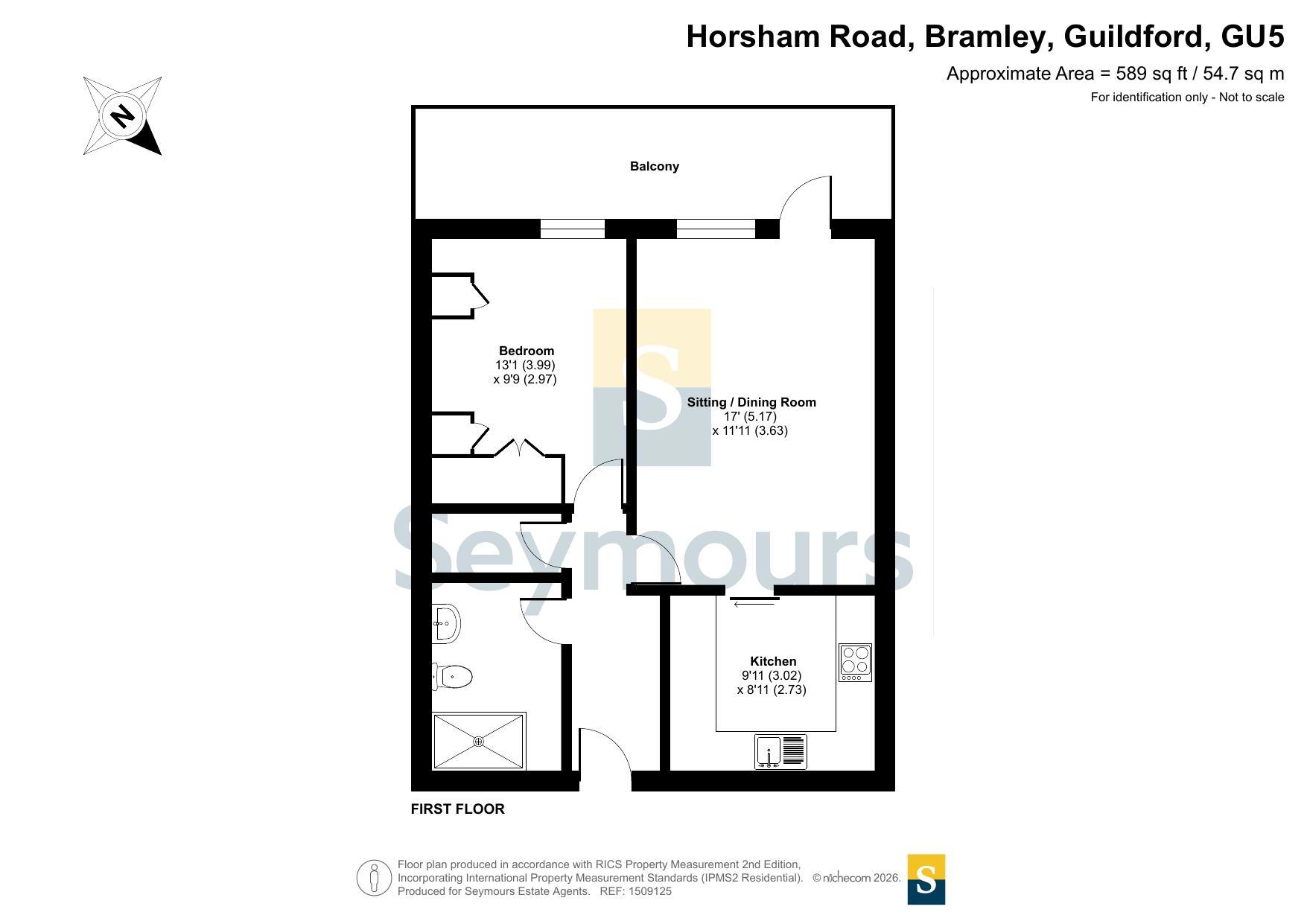 Flat 69, Bramley Grange,, Horsham Road, Guildford floorplan