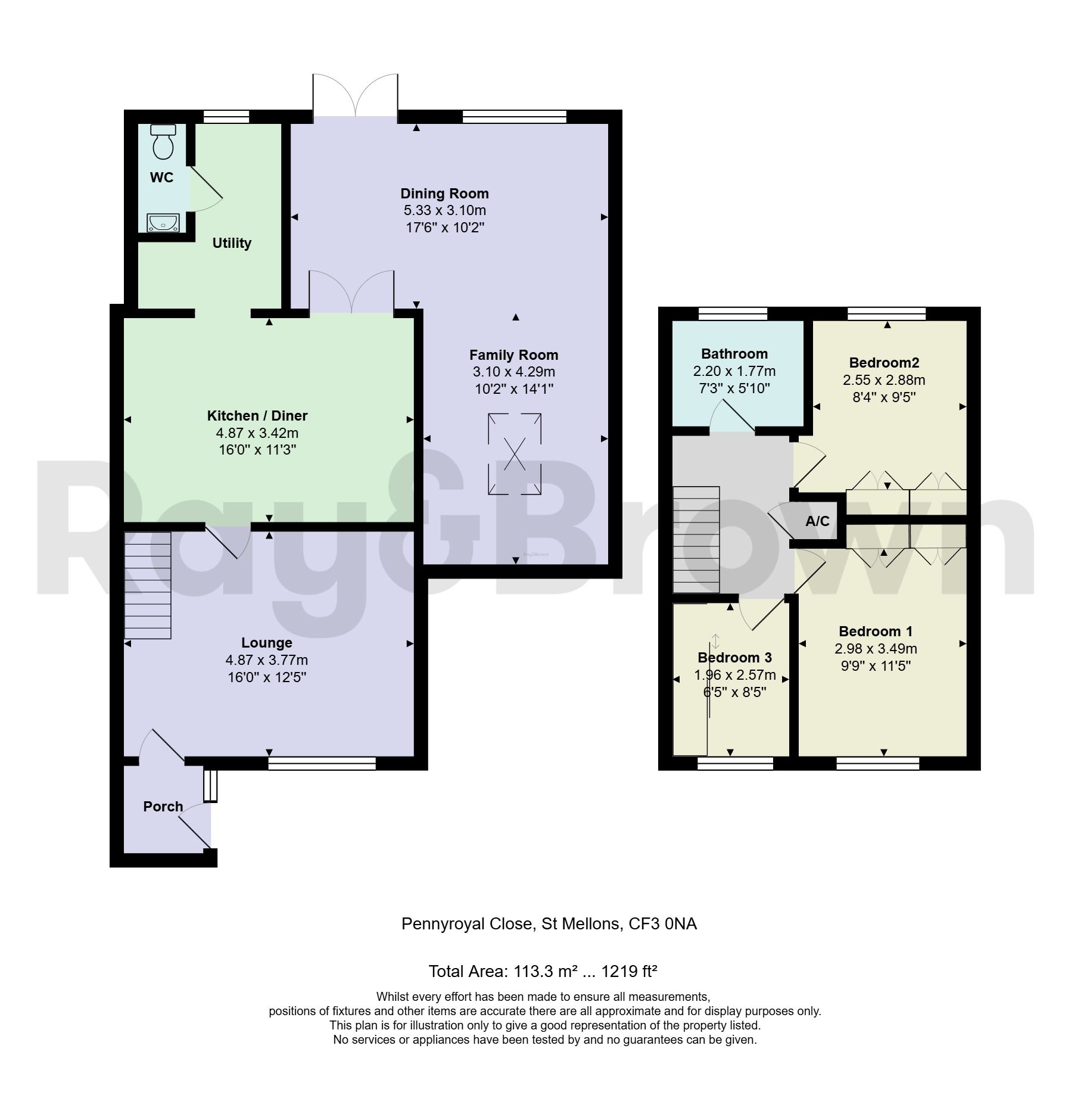 8 Pennyroyal Close, Cardiff floorplan