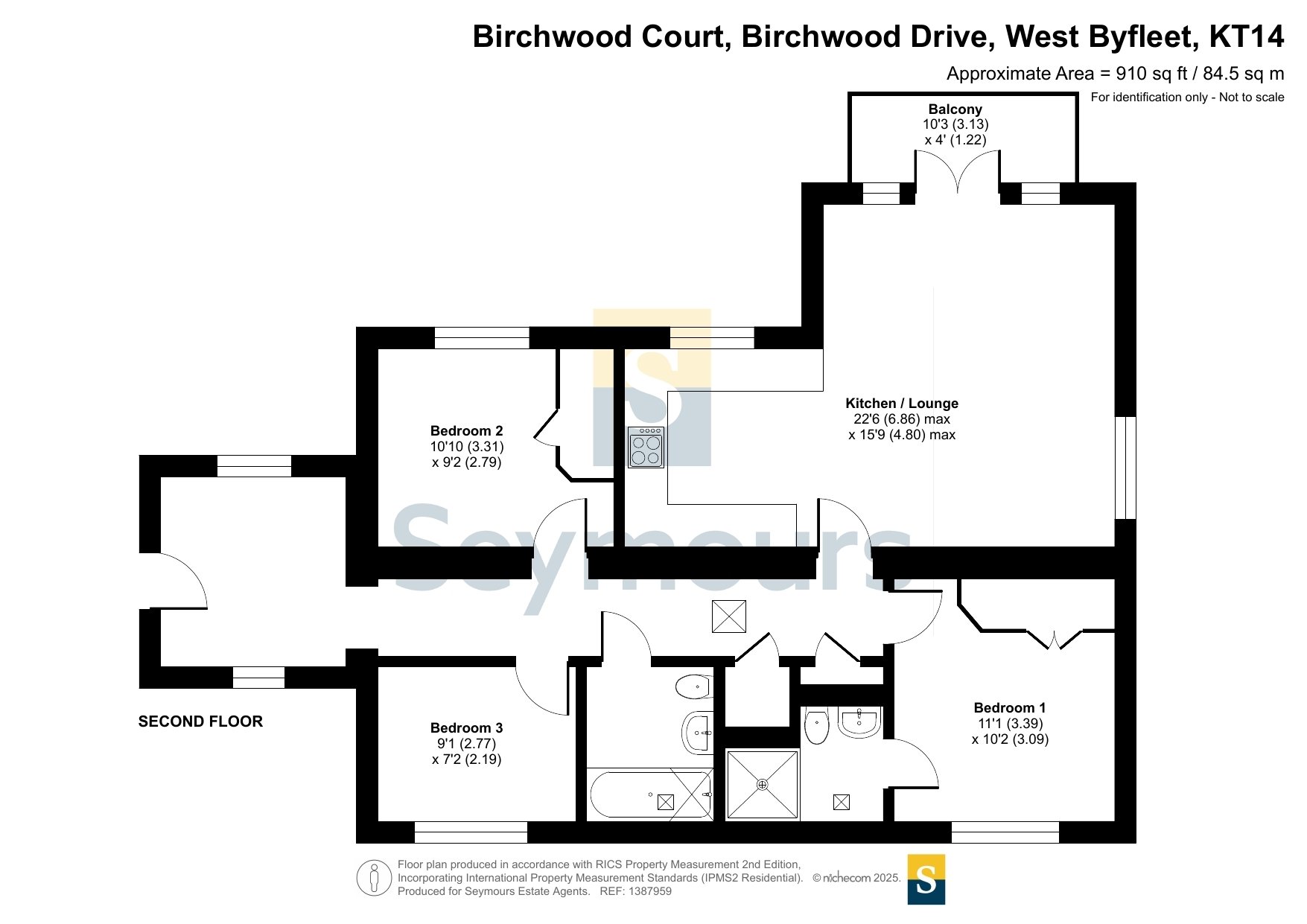 Flat 6, Birchwood Court,, Birchwood Drive, Surrey floorplan