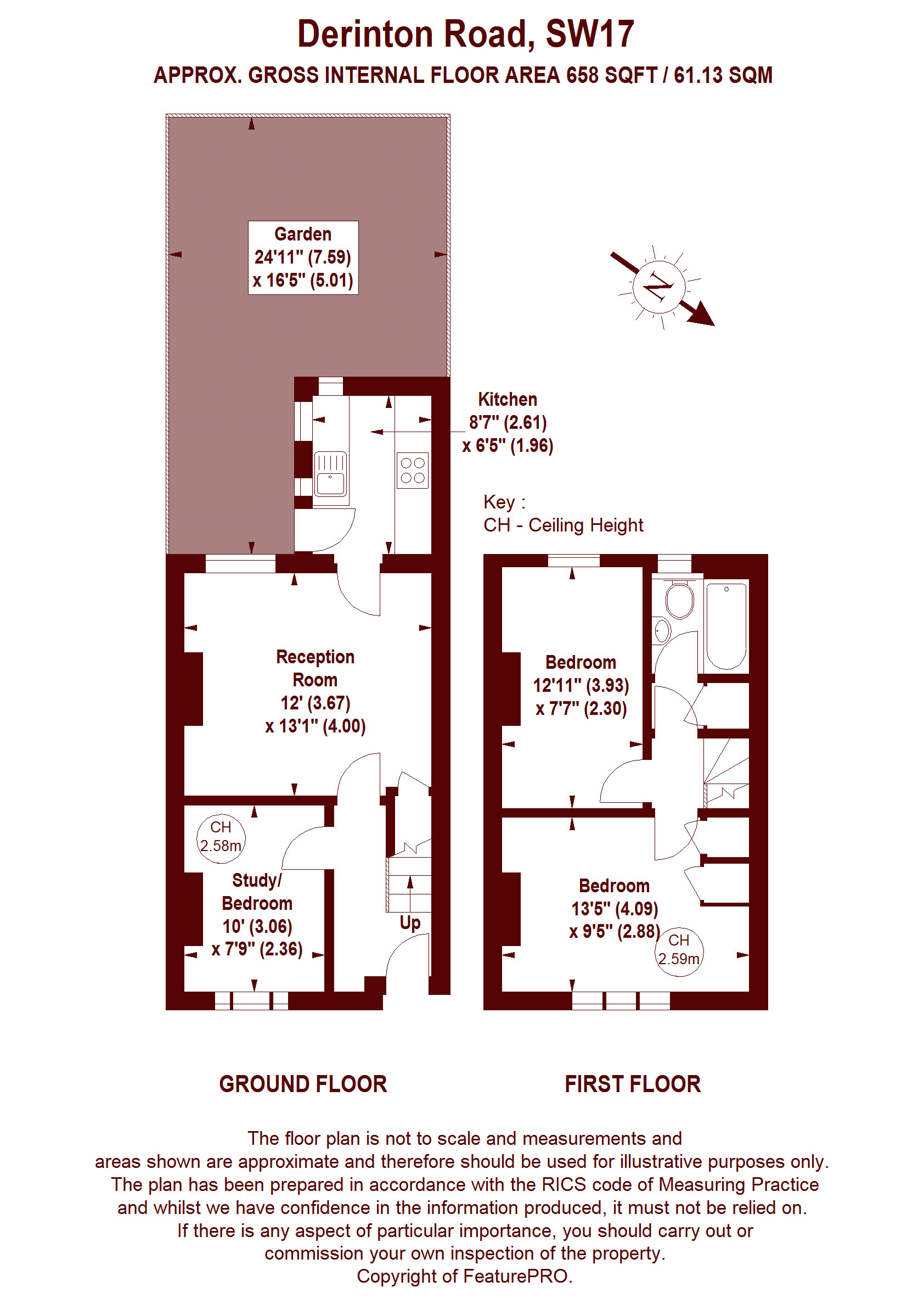 2 Bedrooms Terraced house for sale in Derinton Road, London SW17