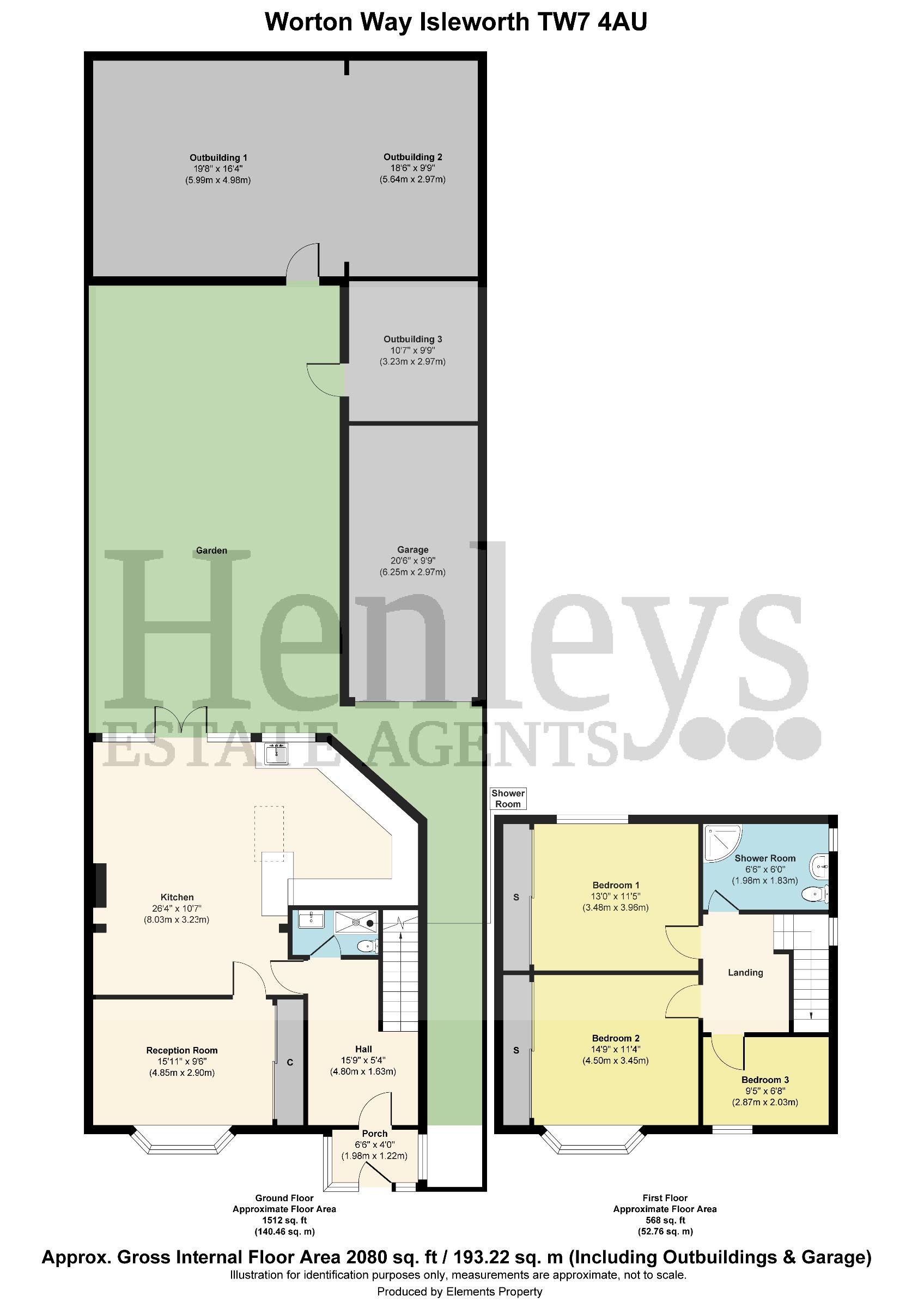 96 Worton Way, Isleworth floorplan