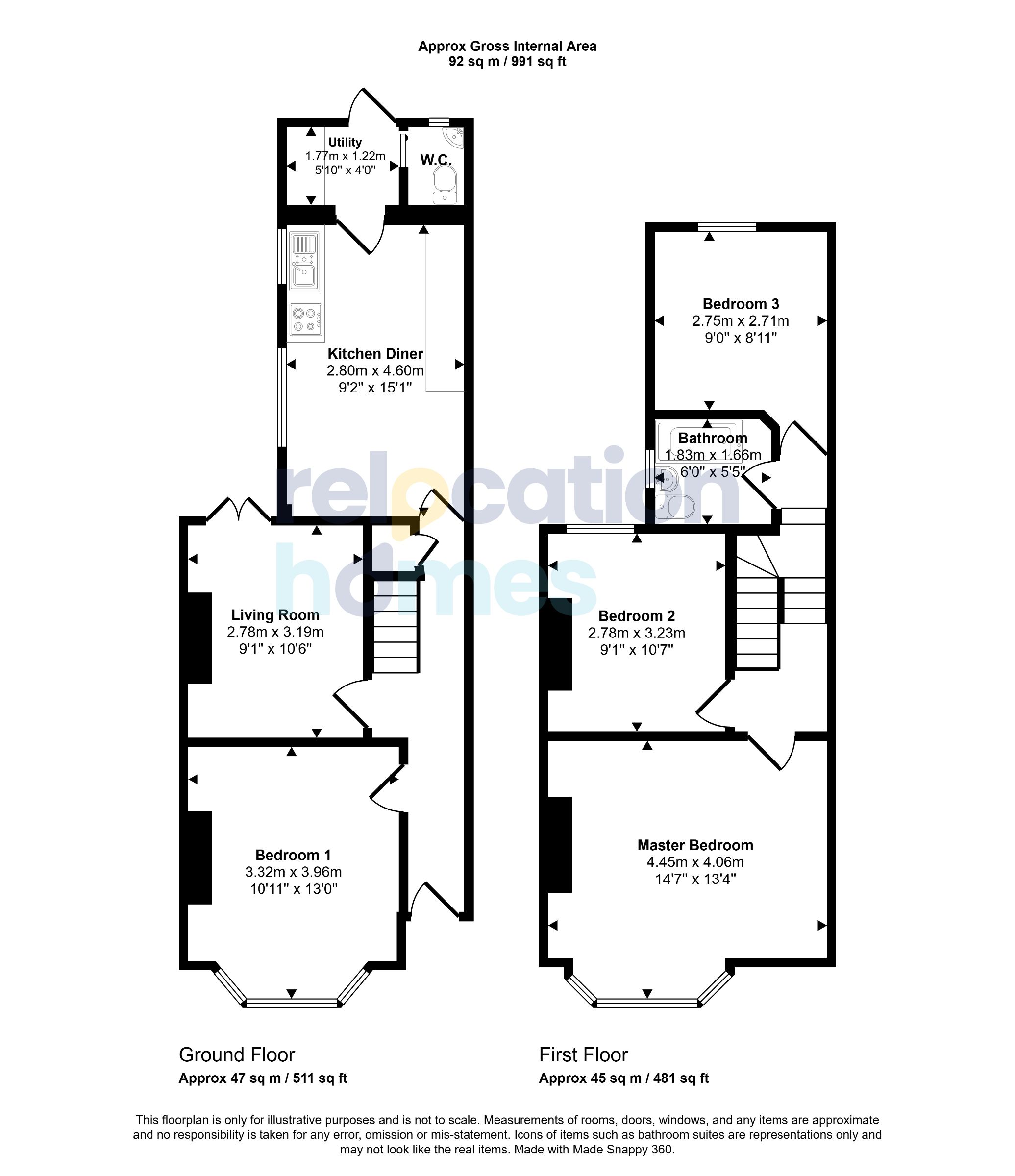 35 Chichester Road, London floorplan