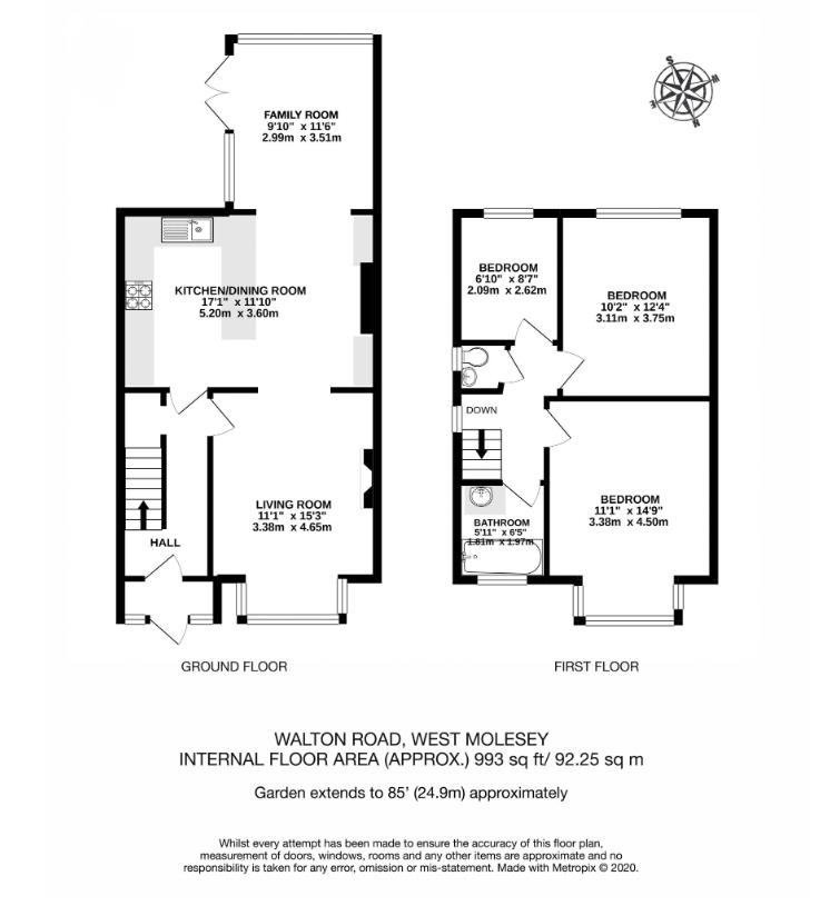 390, Walton Road, West Molesey floorplan