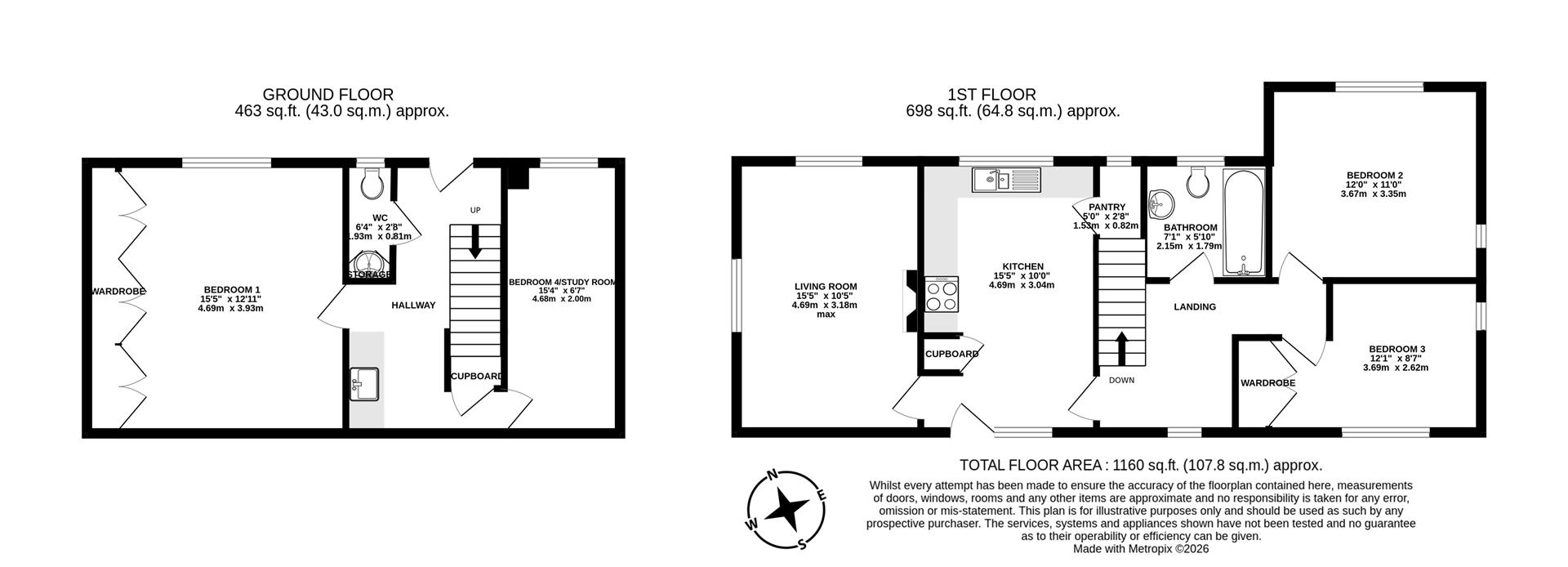 Robin Hill, Bradford Peverell, Dorchester floorplan