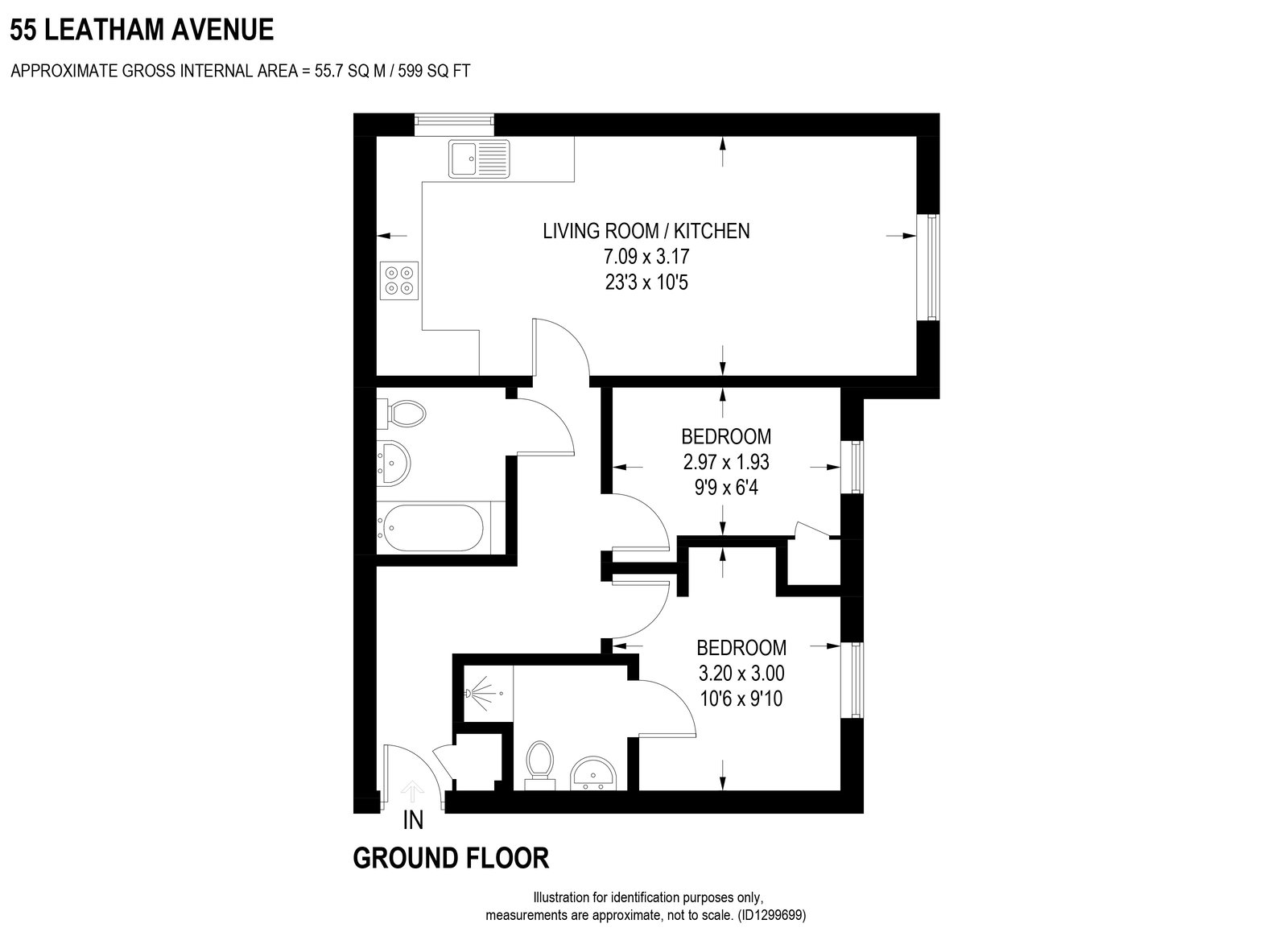 55, Leatham Avenue, Rotherham floorplan