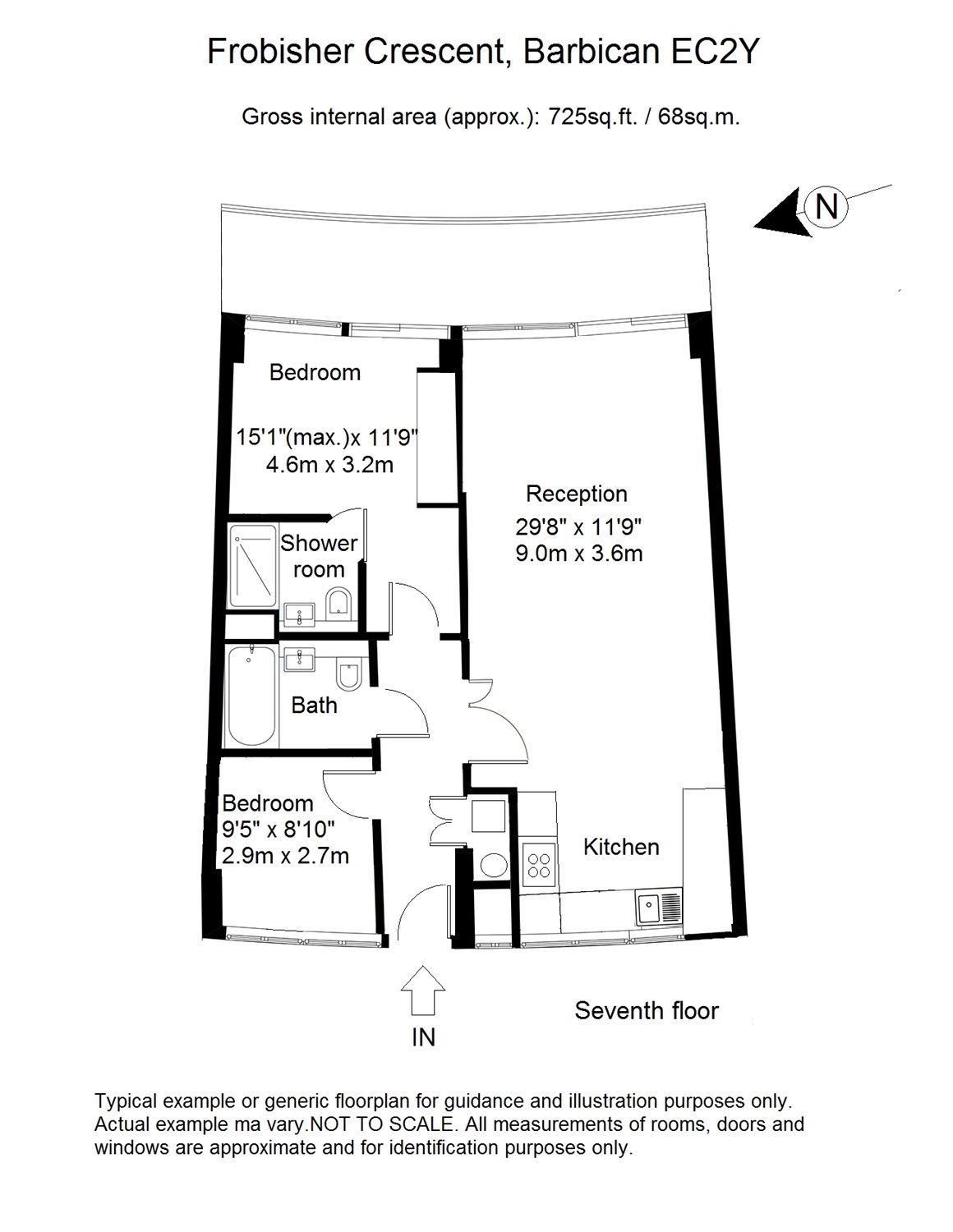 2 Bedrooms Flat to rent in Frobisher Crescent, Barbican, London EC2Y