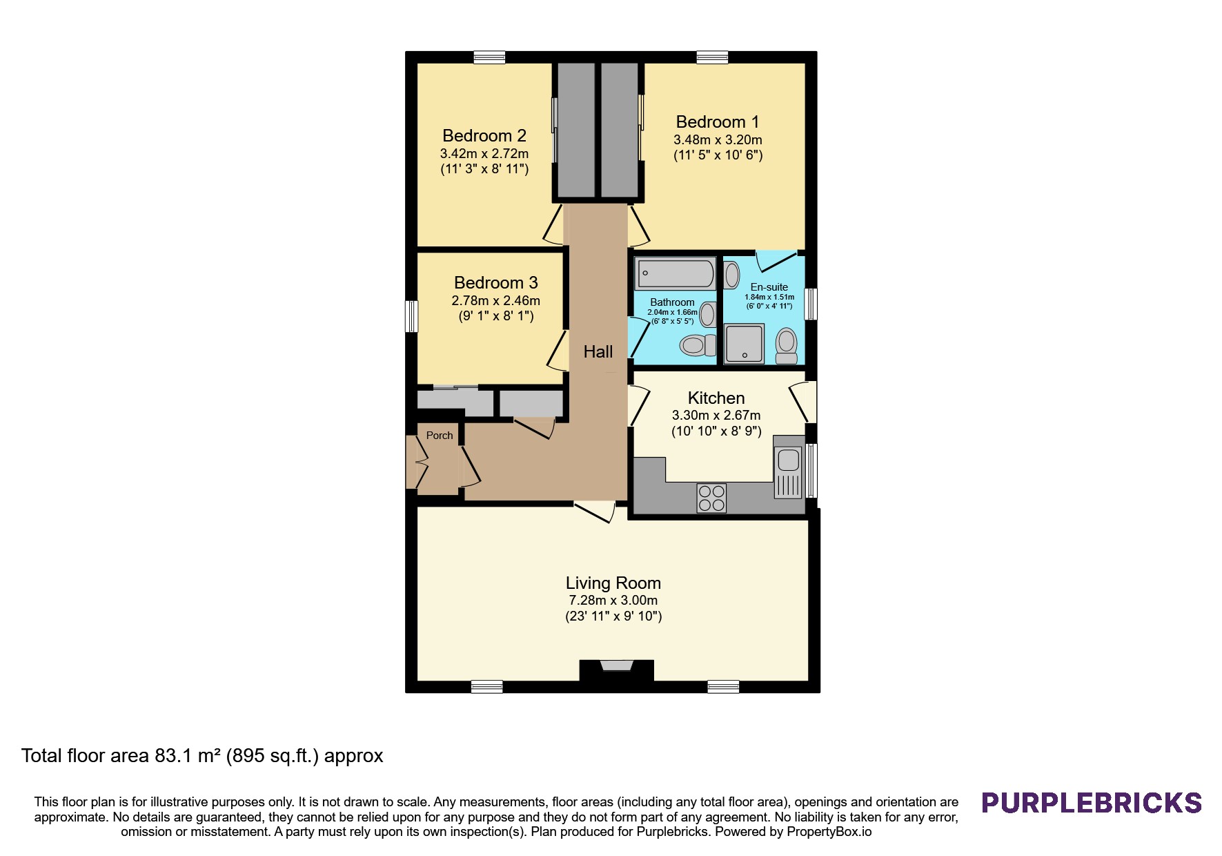 24, Brownside Drive, Glasgow floorplan