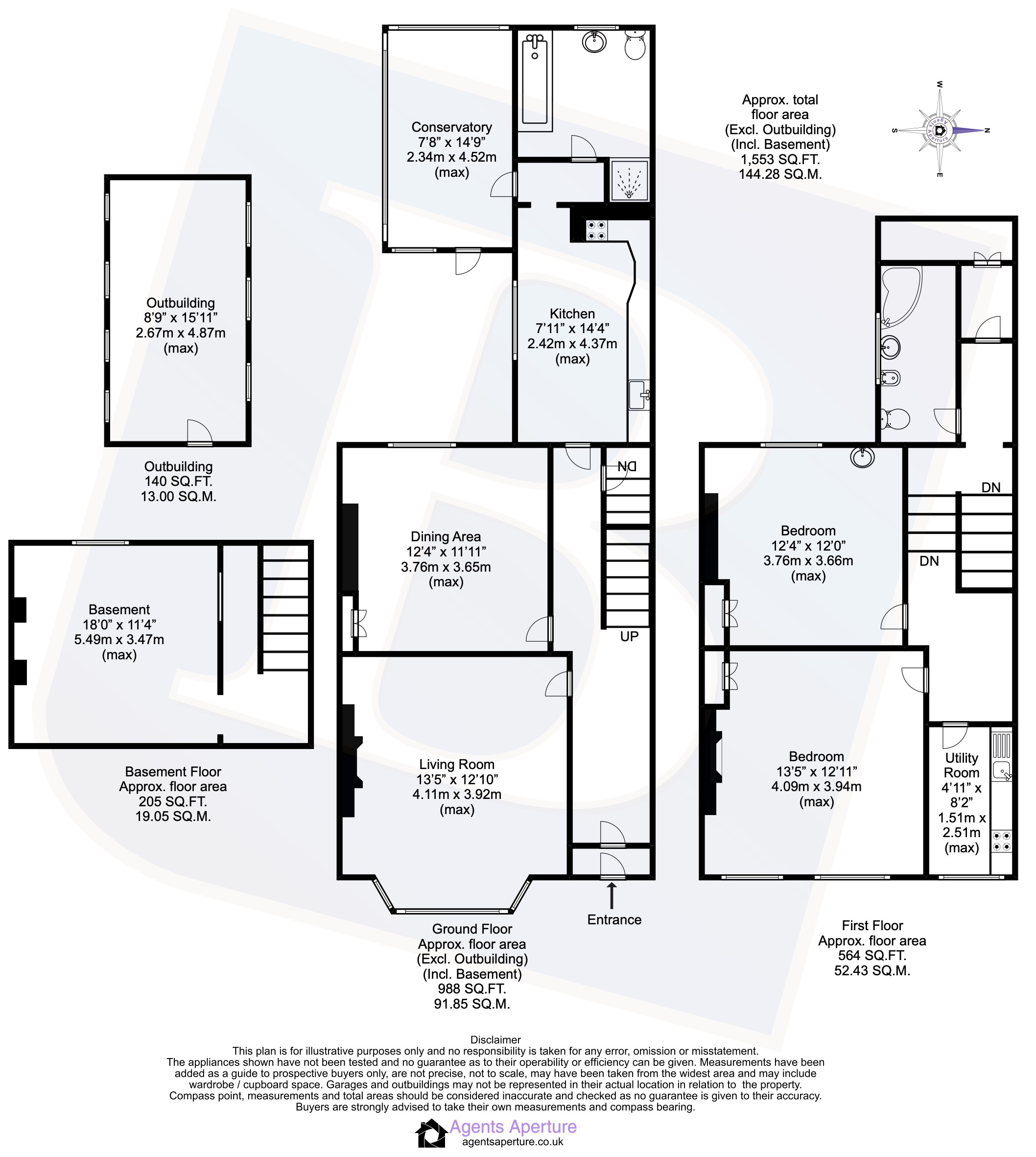 11, Whitehill Road, Kent floorplan