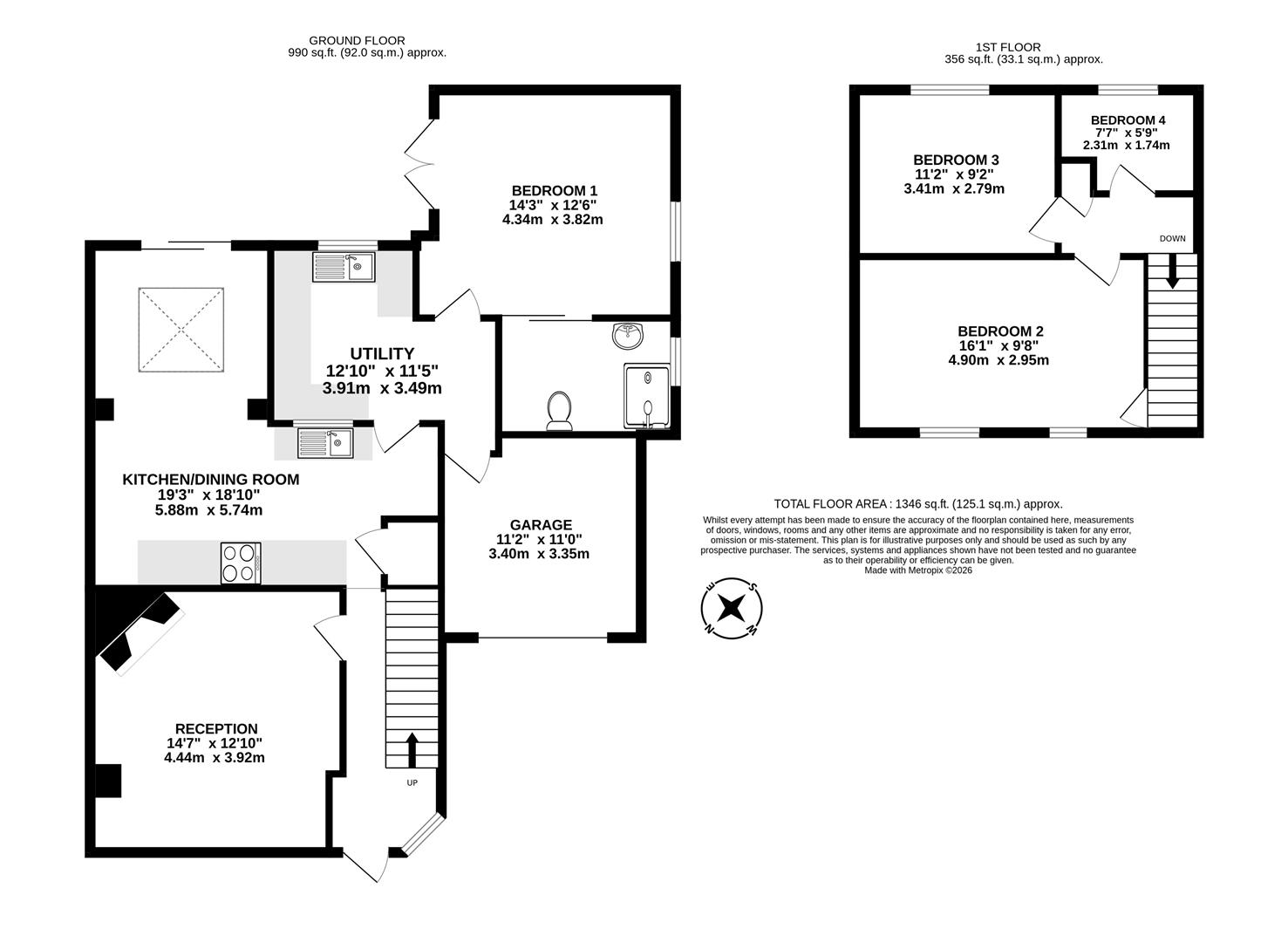 Combe Way, Dorchester floorplan