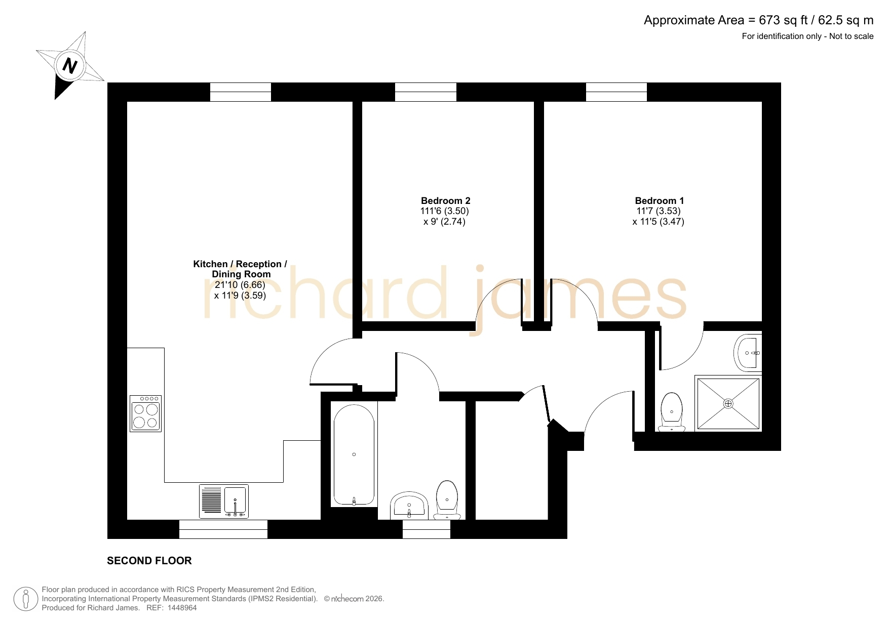 41, Carver Close, Swindon floorplan