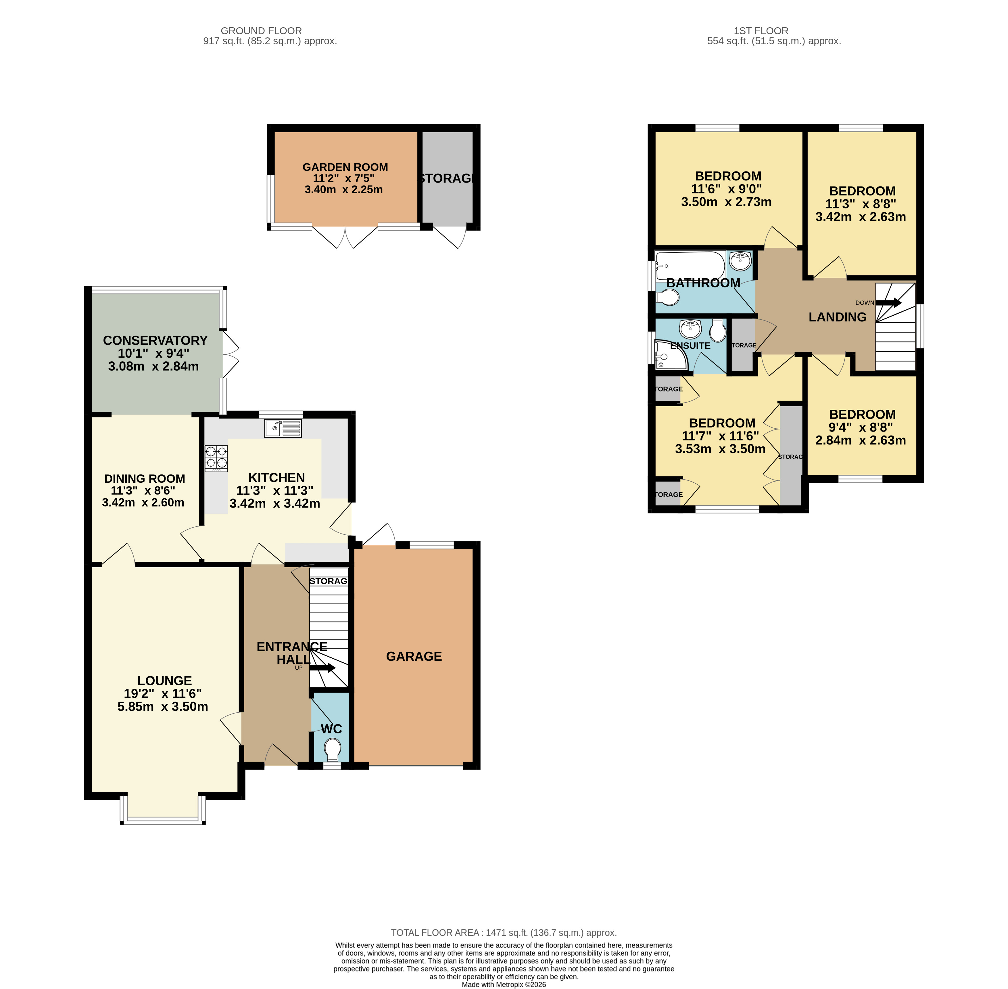 5, Canons Close, Warminster floorplan