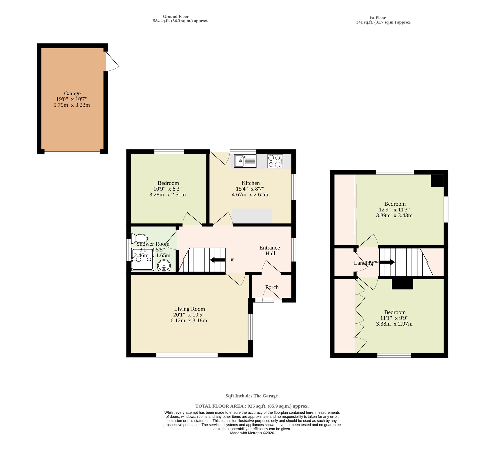 3 Worcester Close, Great Yarmouth floorplan