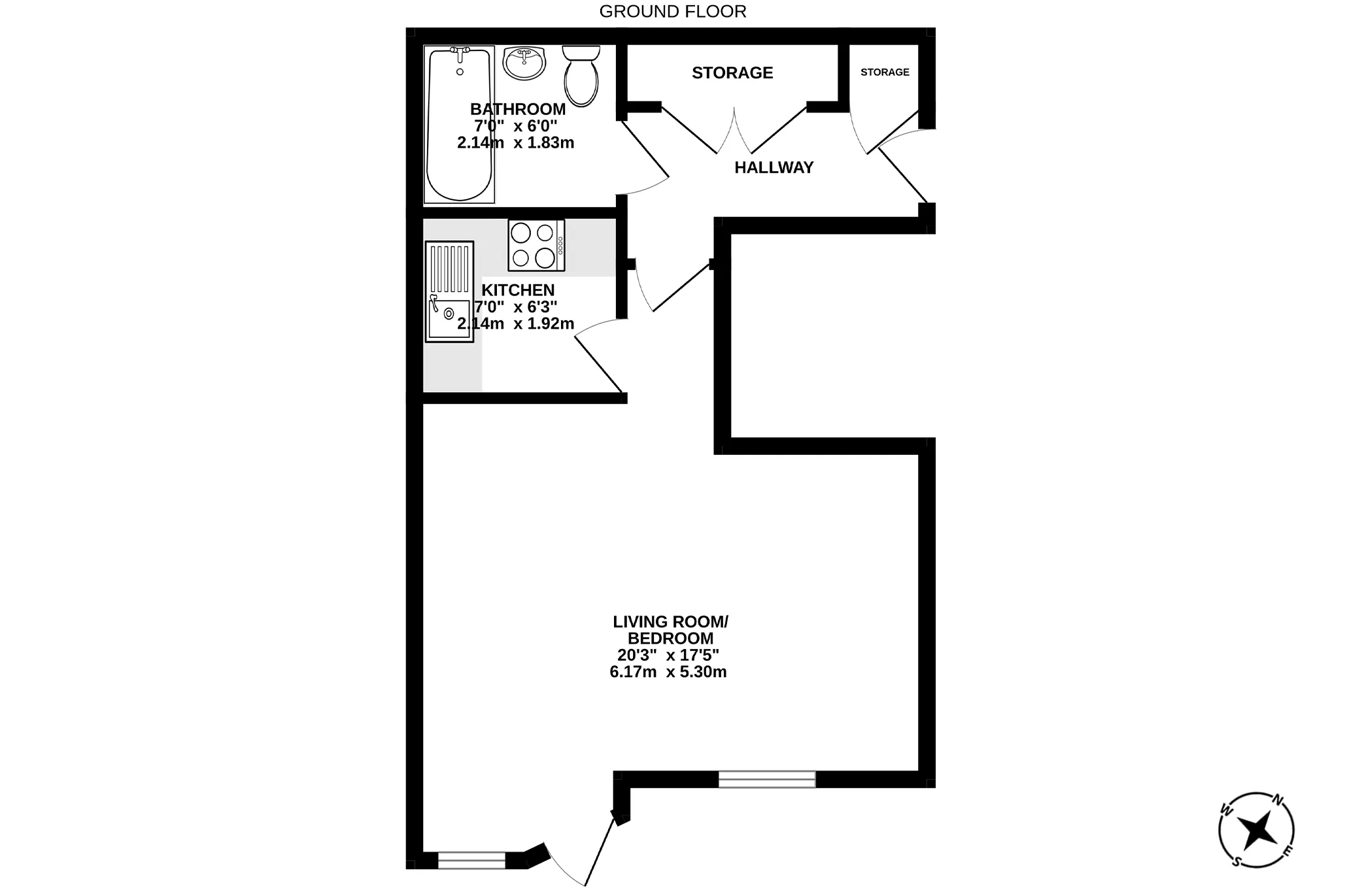 36, Empress Apartments, Douglas floorplan