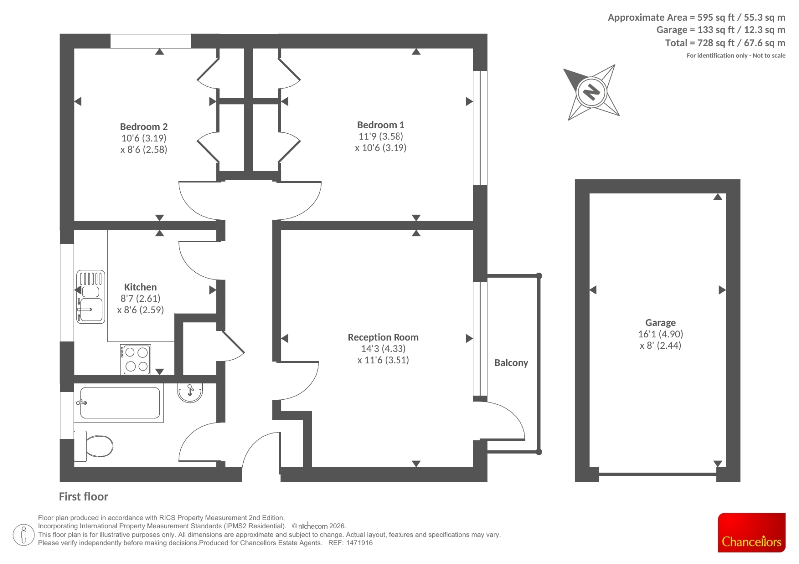 44, Glyme Close, Woodstock floorplan