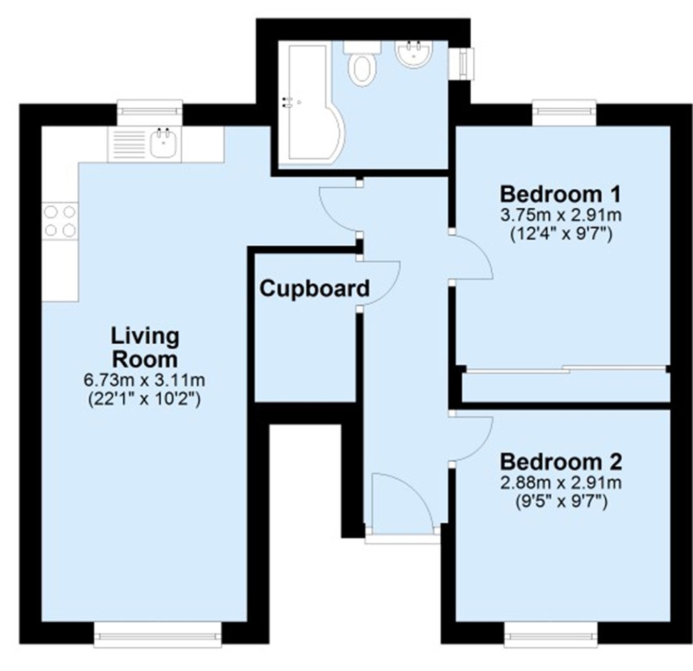 12, Langley View, CHULMLEIGH floorplan