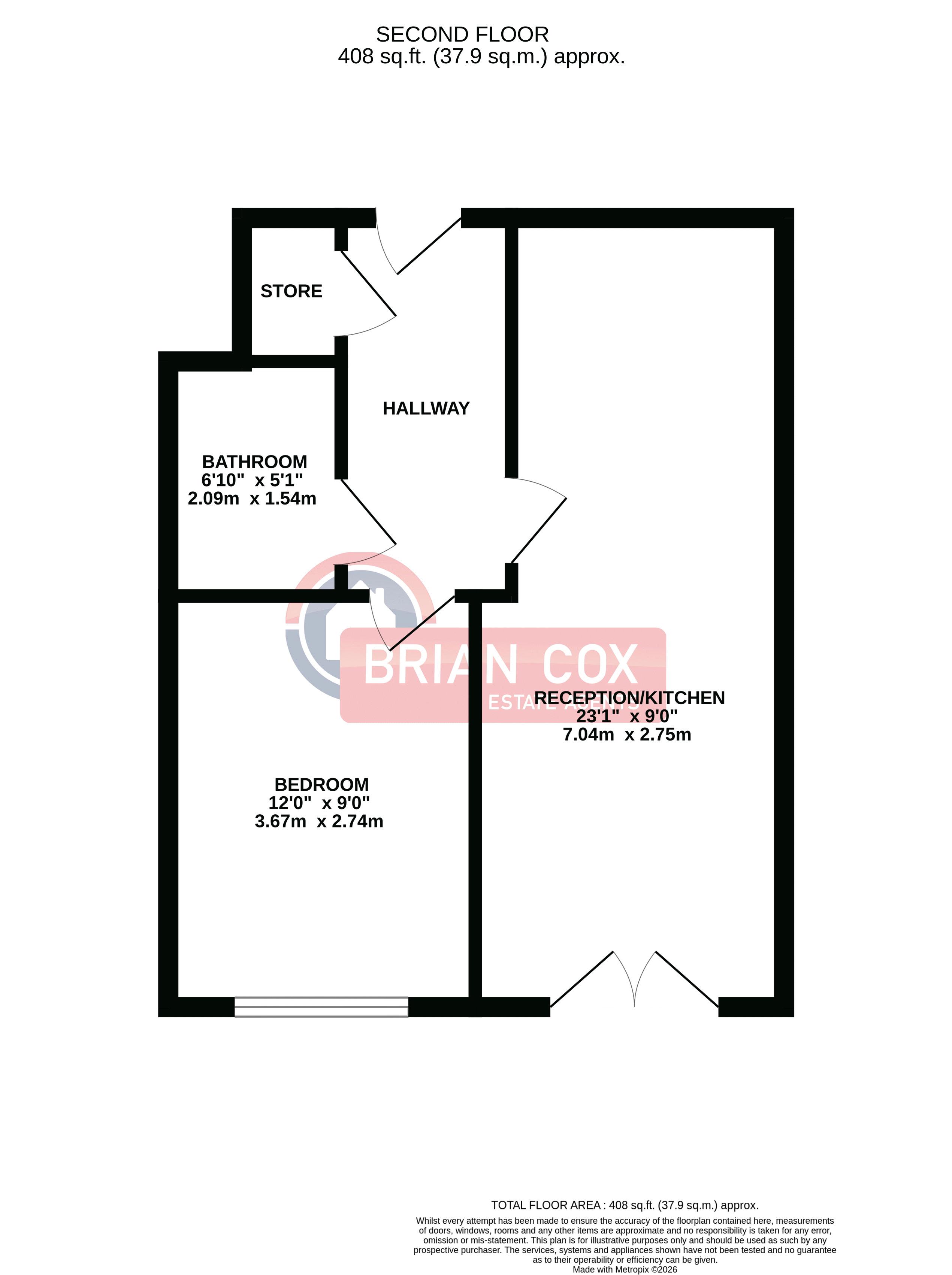 77 Caldon House, Waxlow Way, Northolt floorplan